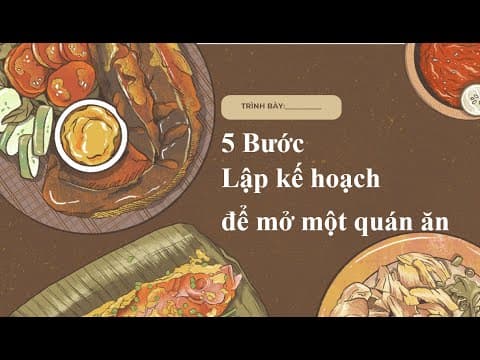 5 Bước Lập Kế Hoạch Quán Ăn - Hướng Dẫn Chi Tiết Cho Người Mới Bắt Đầu