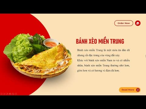 Slide Bánh Xèo Miền Trung – Hương Vị Dân Dã Đậm Đà Bản Sắc