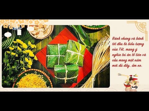 Slide Bánh Chưng Bánh Tét – Biểu Tượng Ẩm Thực Truyền Thống Ngày Tết