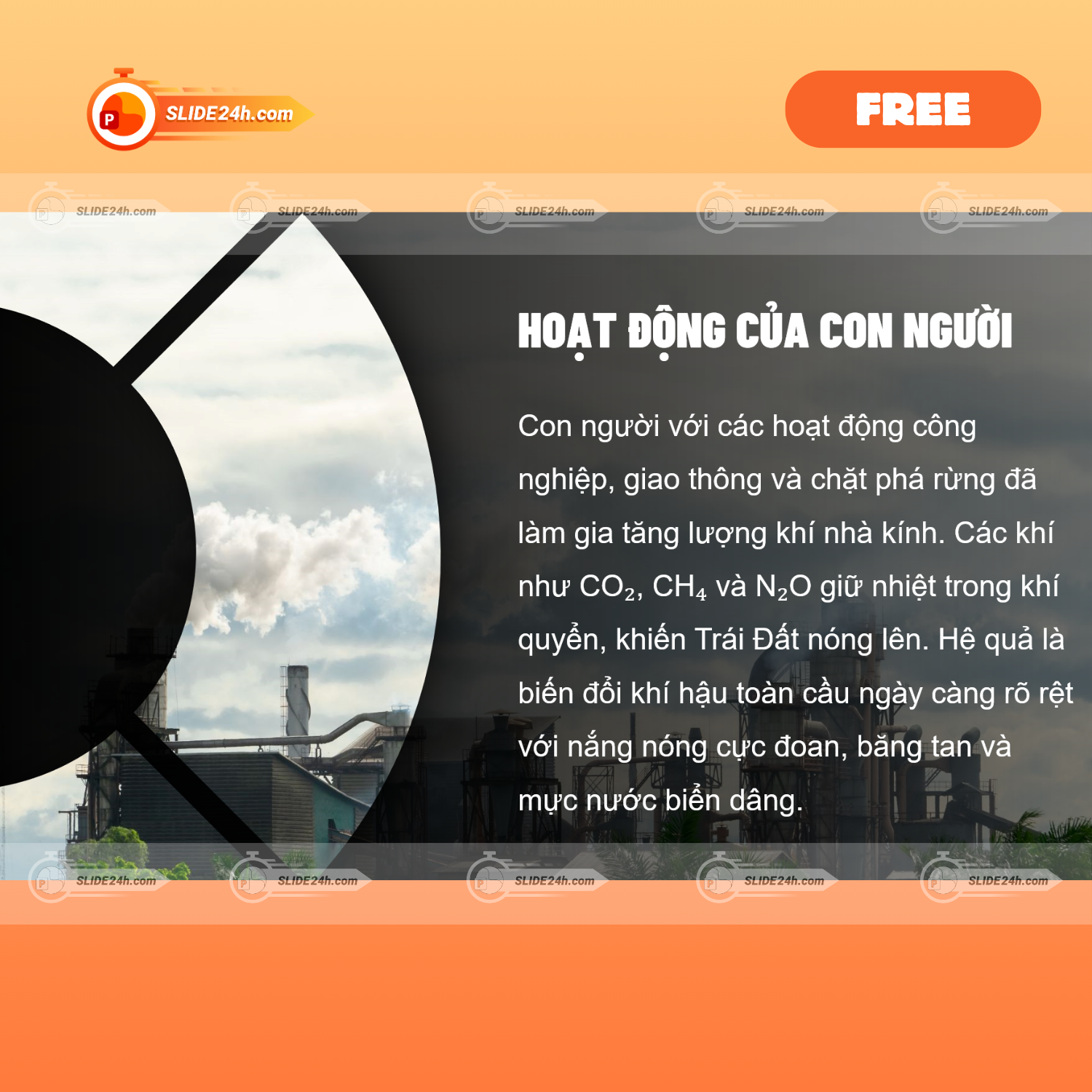 Template PowerPoint Các Yếu Tố Ảnh Hưởng Đến Trái Đất Miễn Phí – Slide Khoa Học Trực Quan thumbnail