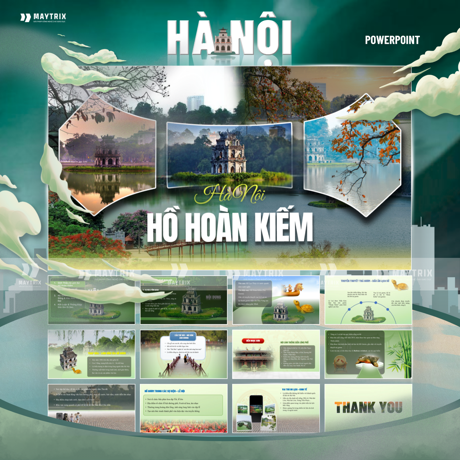 Slide Hồ Hoàn Kiếm - Biểu Tượng Văn Hóa Giữa Lòng Thủ Đô