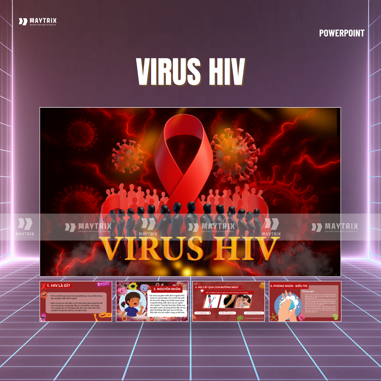 Slide Thuyết Trình Virus HIV - Cấu Tạo, Cơ Chế & Cách Phòng Ngừa Chi Tiết thumbnail