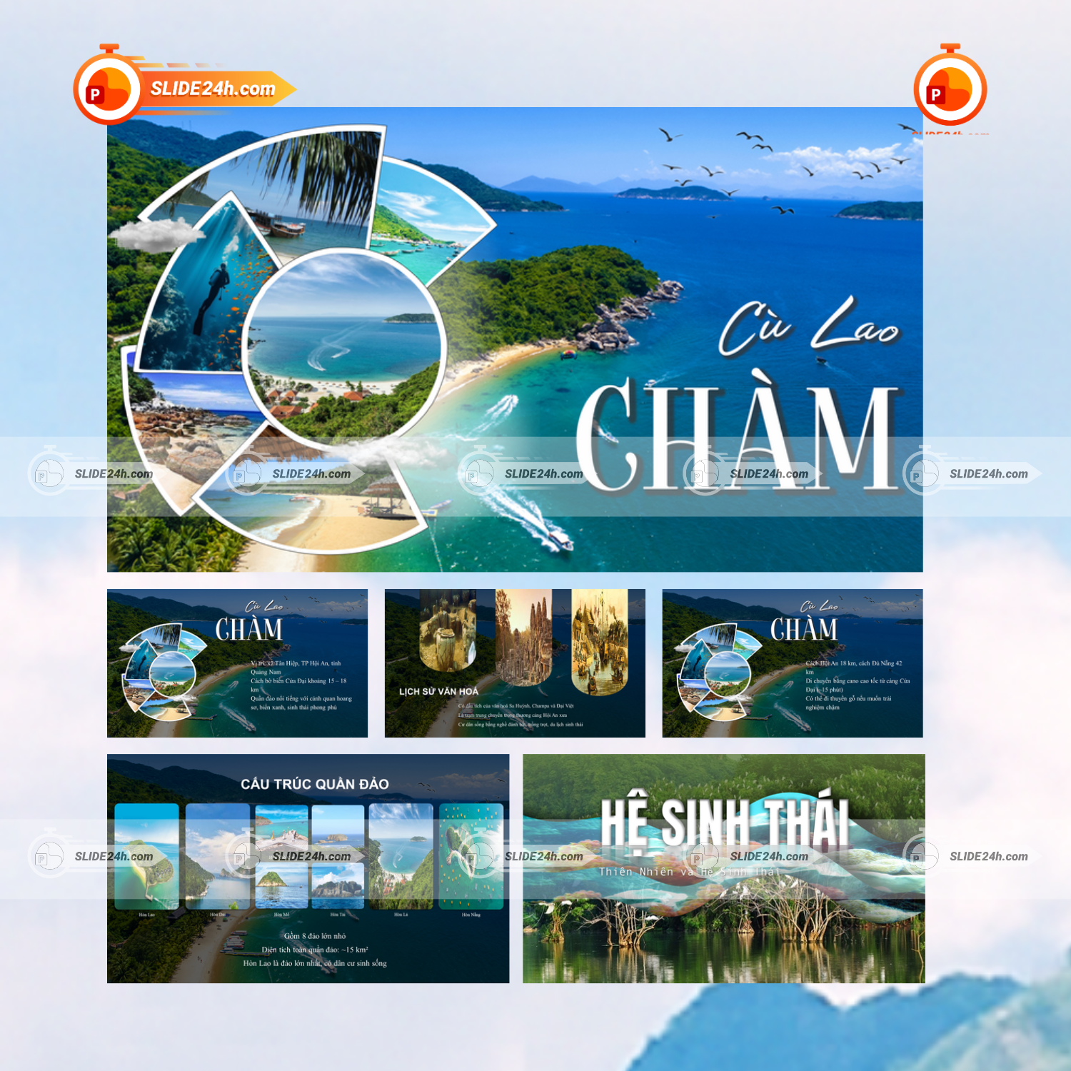 Slide Cù Lao Chàm - Vẻ Đẹp Hoang Sơ Giữa Biển Xanh thumbnail