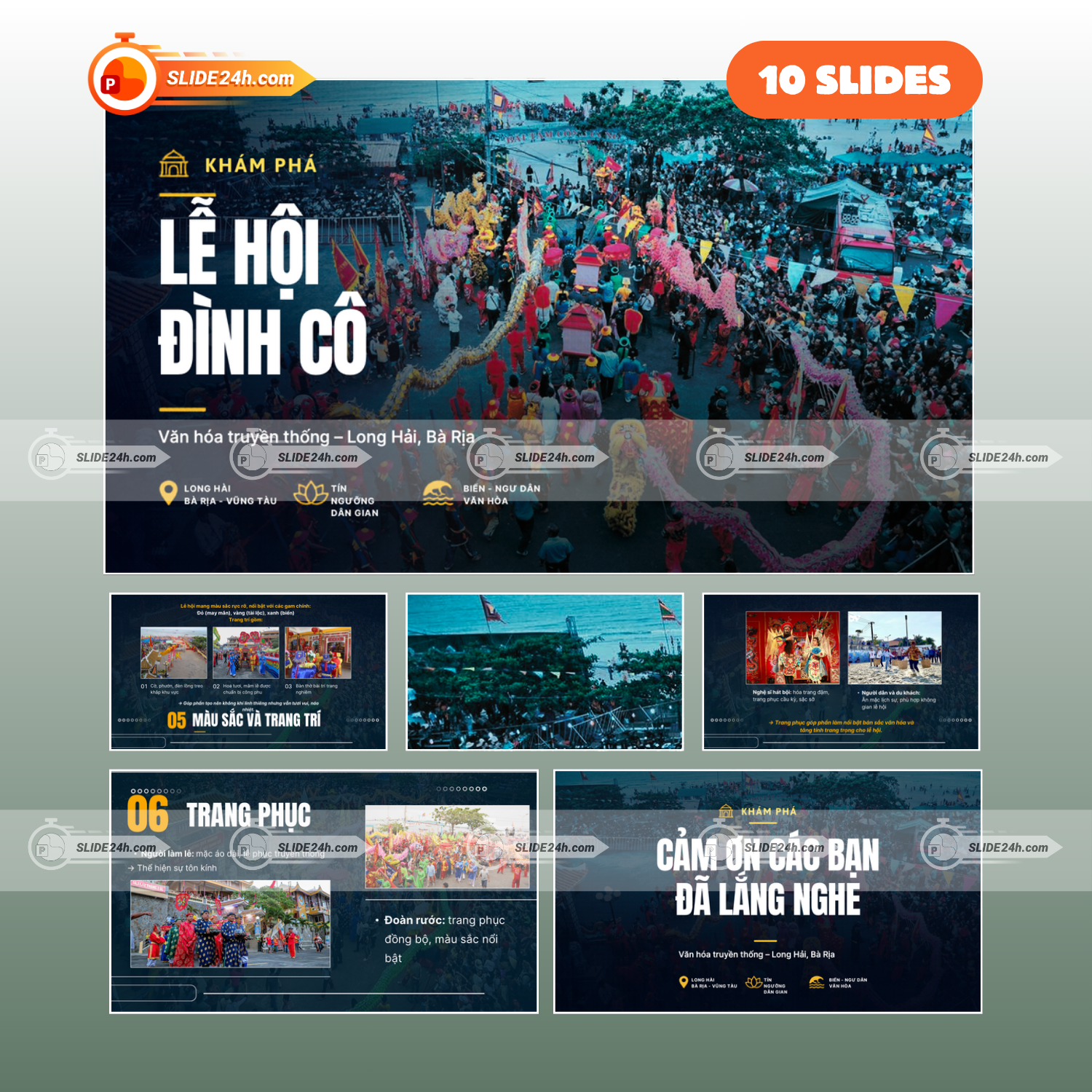 Slide Lễ Hội Dinh Cô Long Hải – Tín Ngưỡng Văn Hóa Vùng Biển