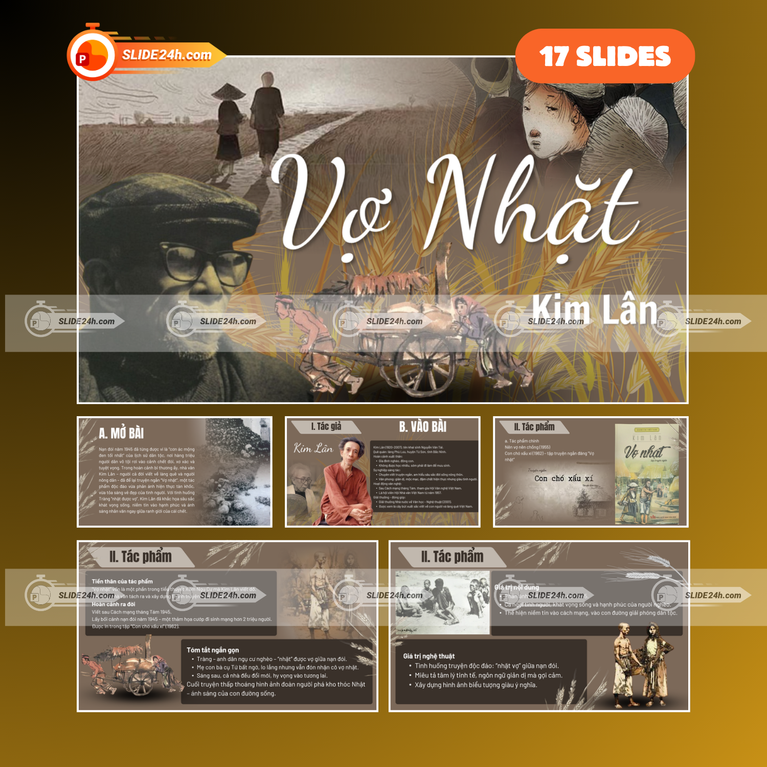 Slide Vợ Nhặt – Phân Tích Tác Phẩm Văn Học Việt Nam