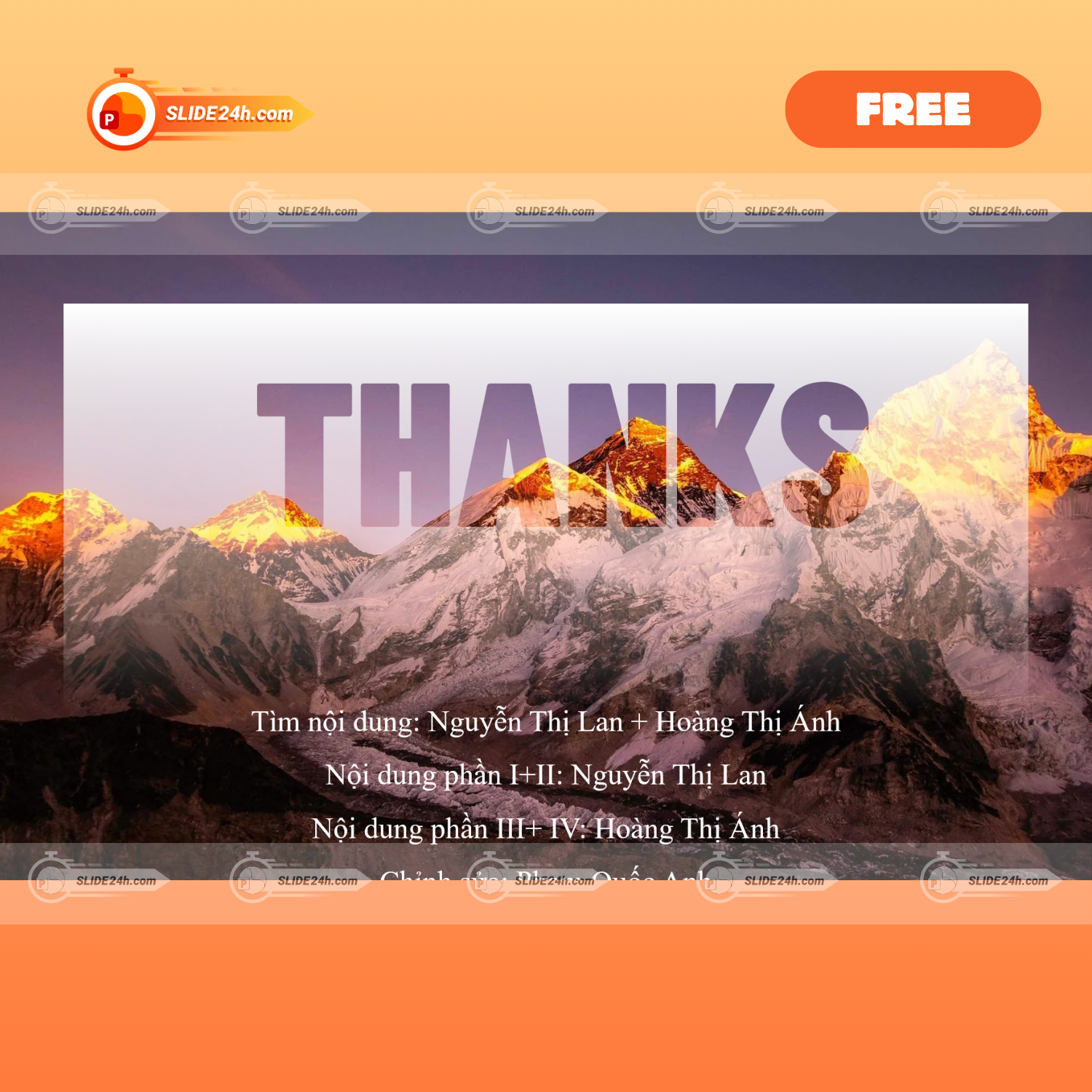 Template PowerPoint Cảm Ơn Miễn Phí – Slide Kết Thúc Ấn Tượng Cho Bài Thuyết Trình