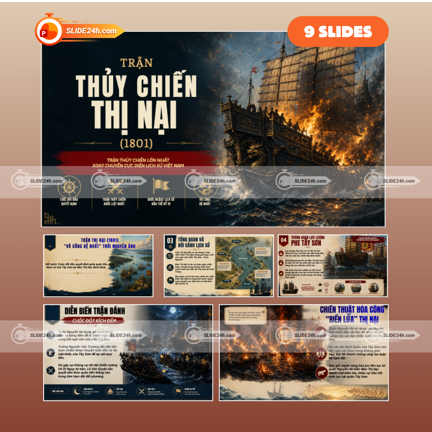 Slide Trận Thủy Chiến Thị Nại 1801