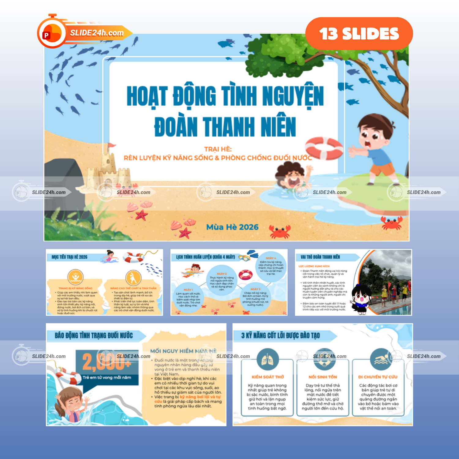 Slide Phòng Chống Đuối Nước – Trang Bị Kỹ Năng Sinh Tồn Cho Trẻ Mùa Hè