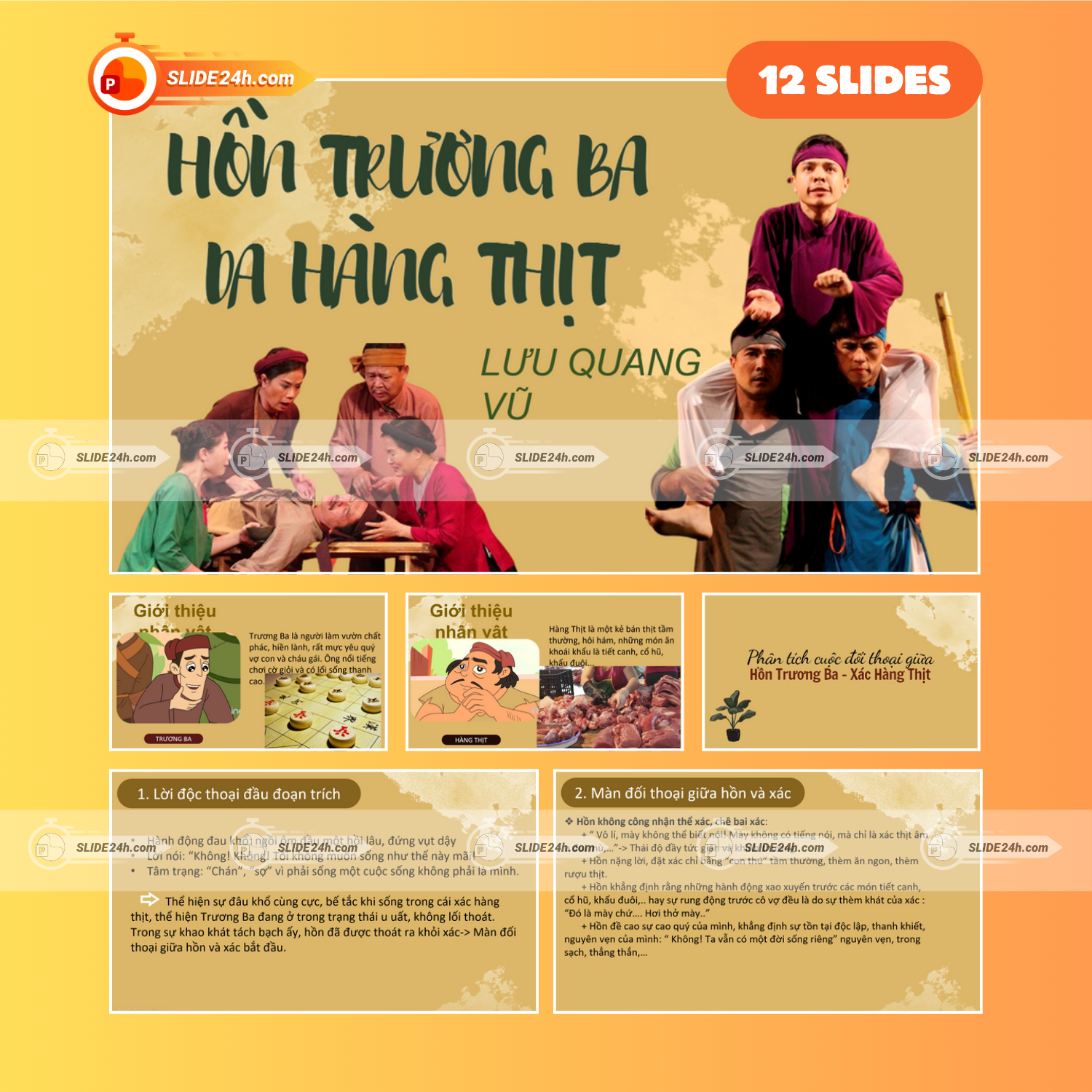 Slide Hồn Trương Ba Da Hàng Thịt - Phân Tích Đối Thoại Hồn Và Xác, Ý Nghĩa Tư Tưởng