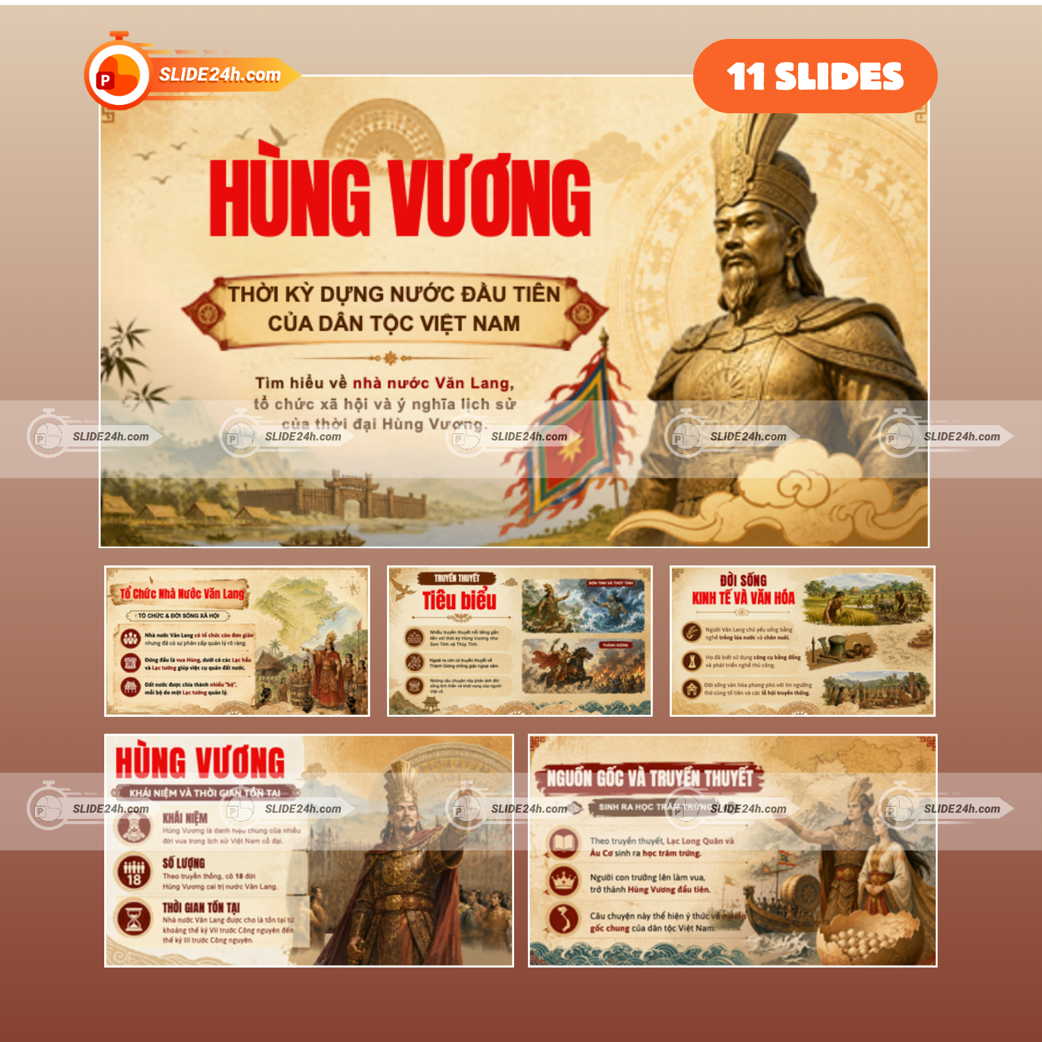 Slide Hùng Vương – Thời Kì Dựng Nước Văn Lang Và Ý Nghĩa Lịch Sử