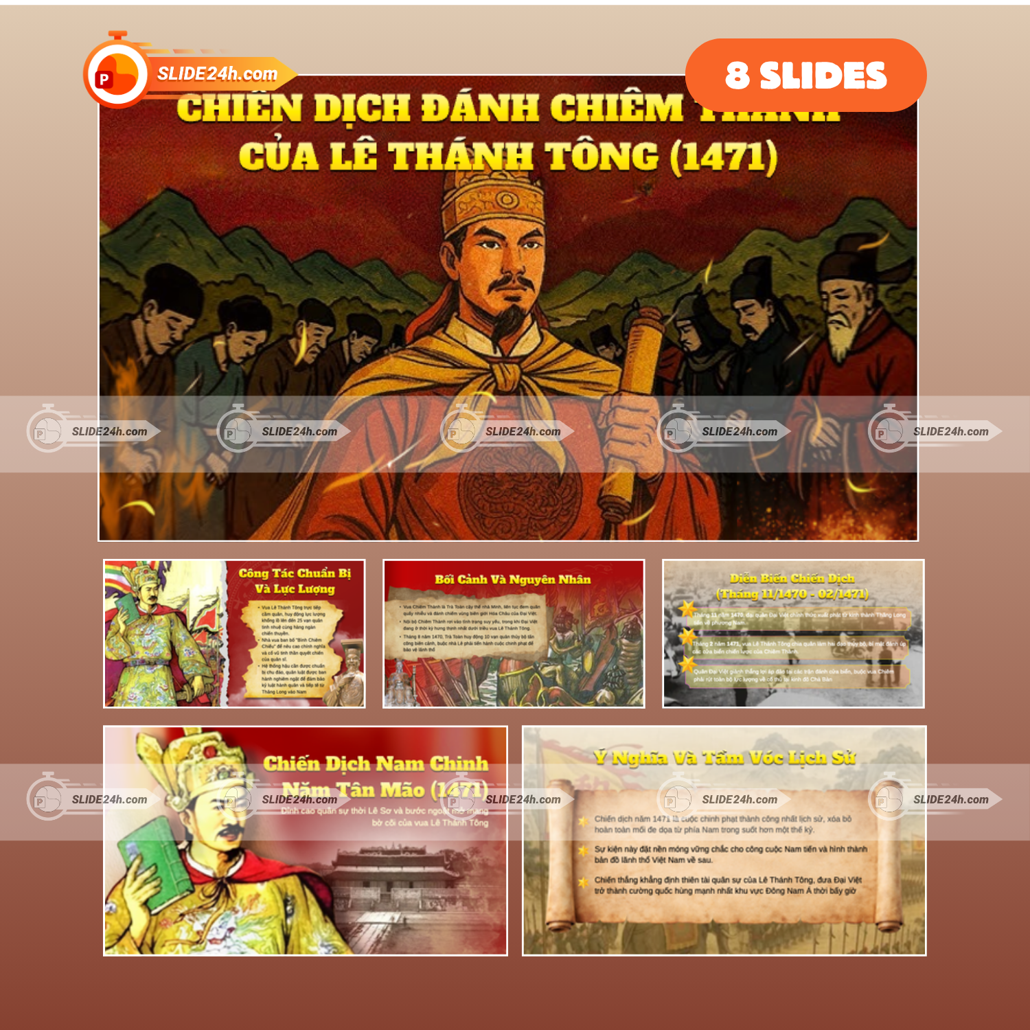 Slide Chiến Dịch Đánh Chiêm Thành Của Lê Thánh Tông (1471) – Đỉnh Cao Quân Sự Lê Sơ