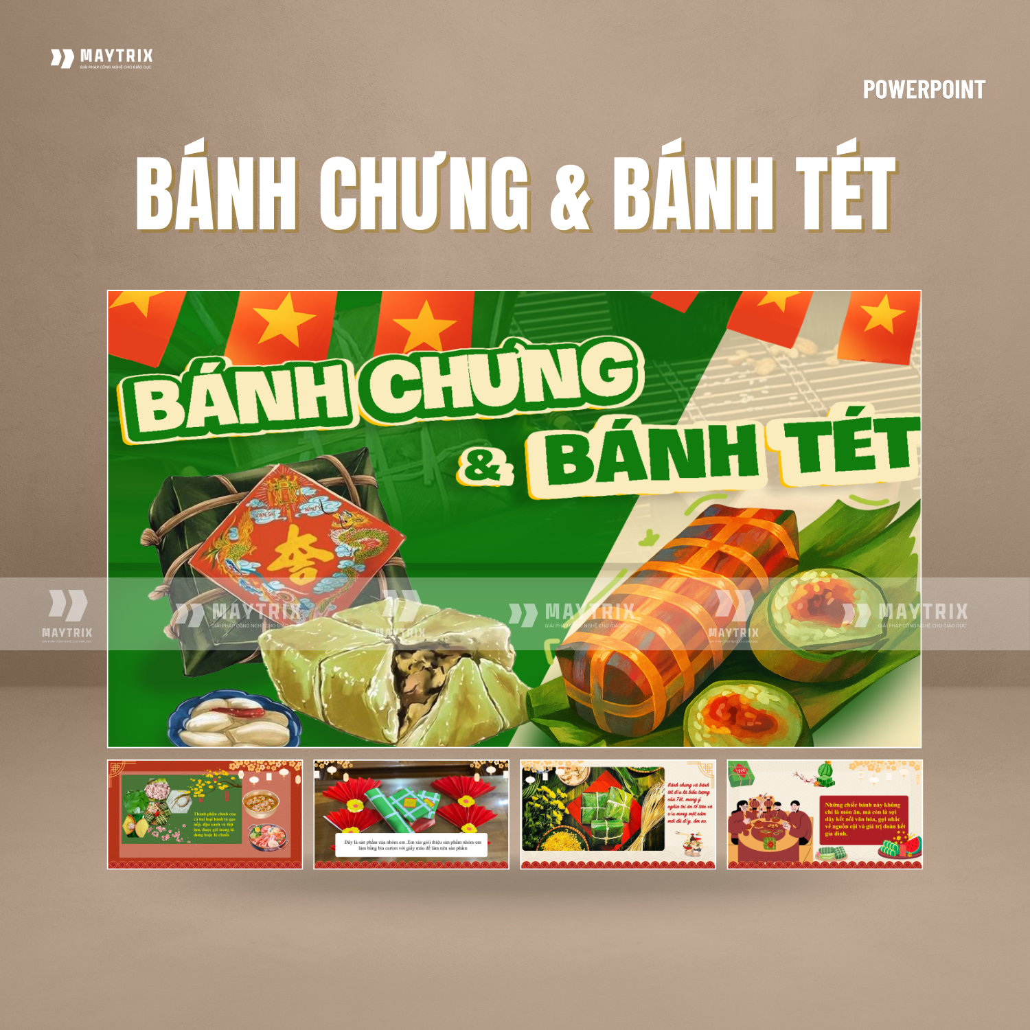 Slide Bánh Chưng Bánh Tét – Biểu Tượng Ẩm Thực Truyền Thống Ngày Tết thumbnail