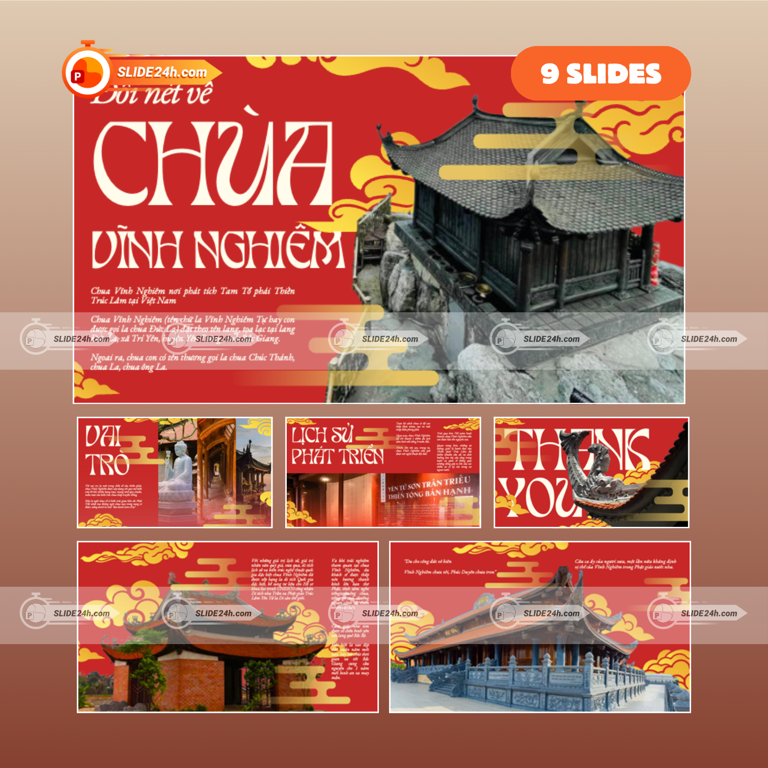Slide Chùa Vĩnh Nghiêm – Lịch Sử, Kiến Trúc & Du Lịch Tâm Linh Bắc Giang