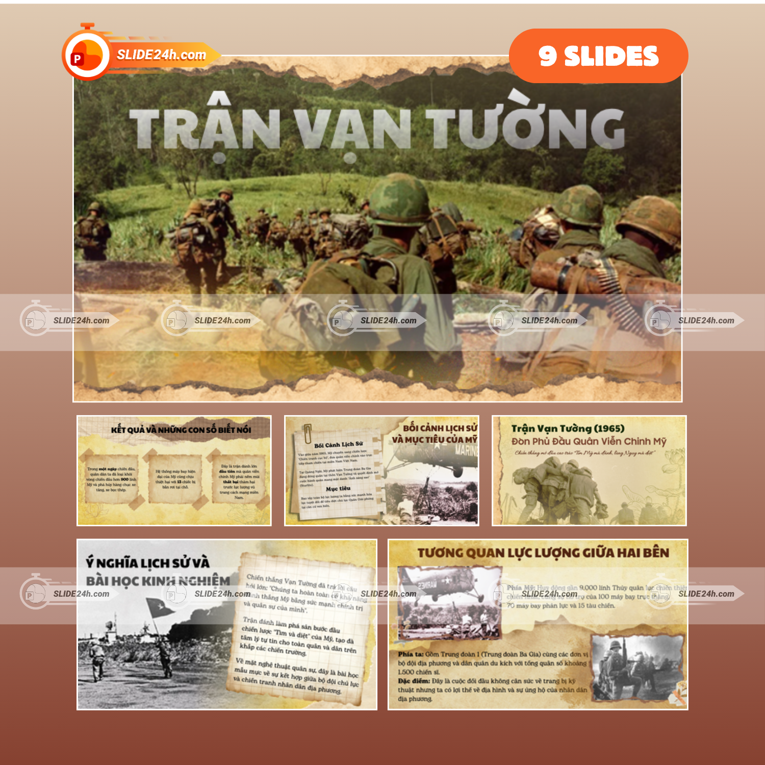 Slide Trận Vạn Tường (1965) – Đòn Phủ Đầu Quân Viễn Chinh Mỹ