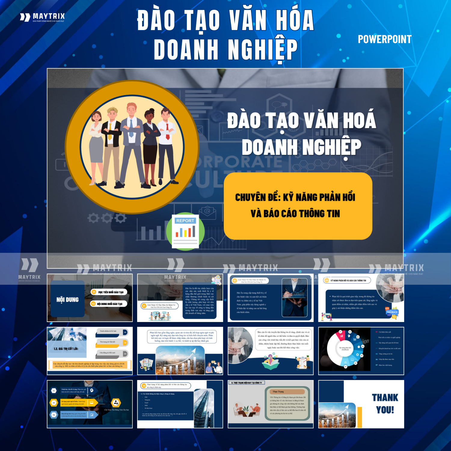 Slide Đào Tạo Văn Hóa Doanh Nghiệp – Xây Dựng Nền Tảng Phát Triển Bền Vững thumbnail