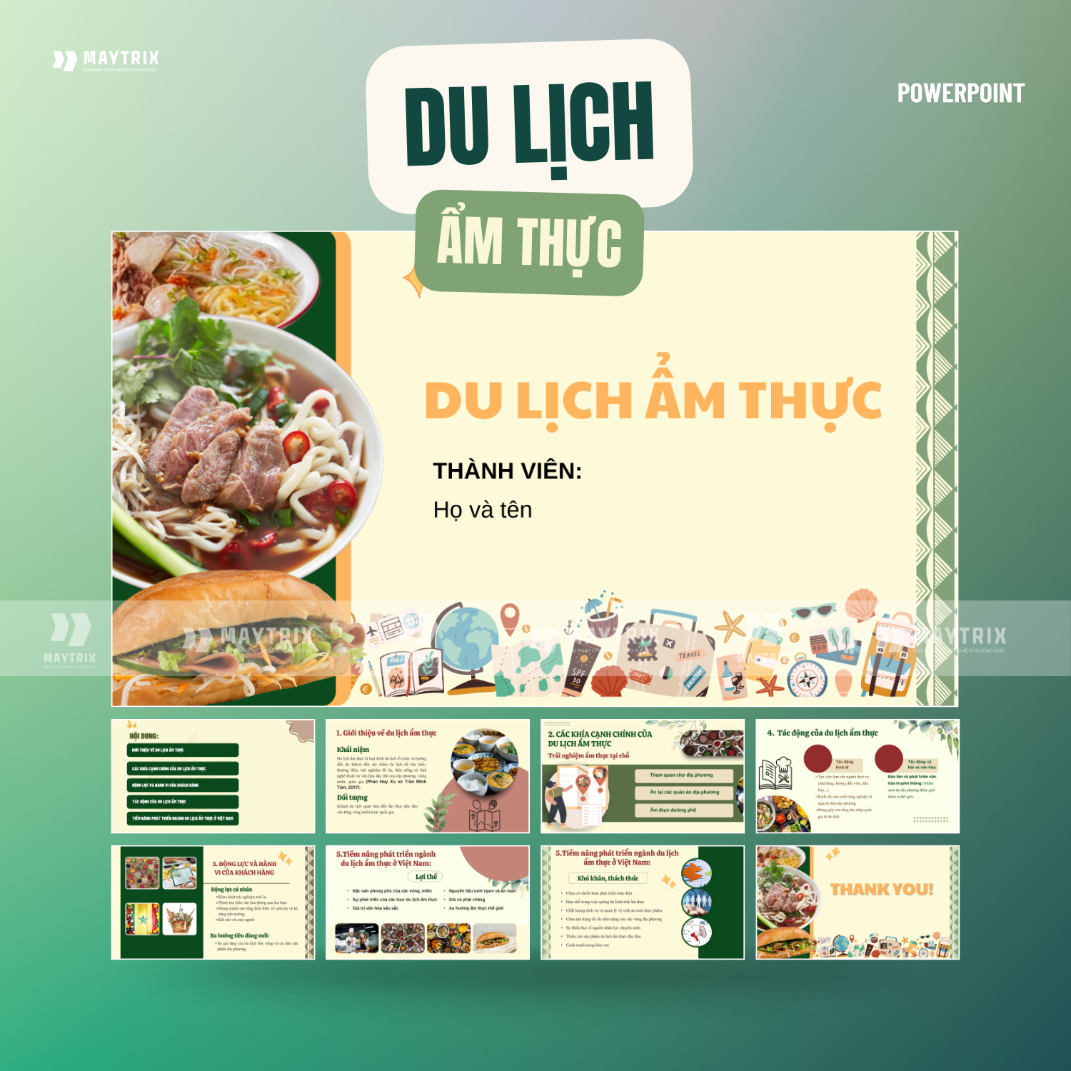 Slide Du Lịch Ẩm Thực – Hành Trình Khám Phá Văn Hóa Qua Hương Vị thumbnail