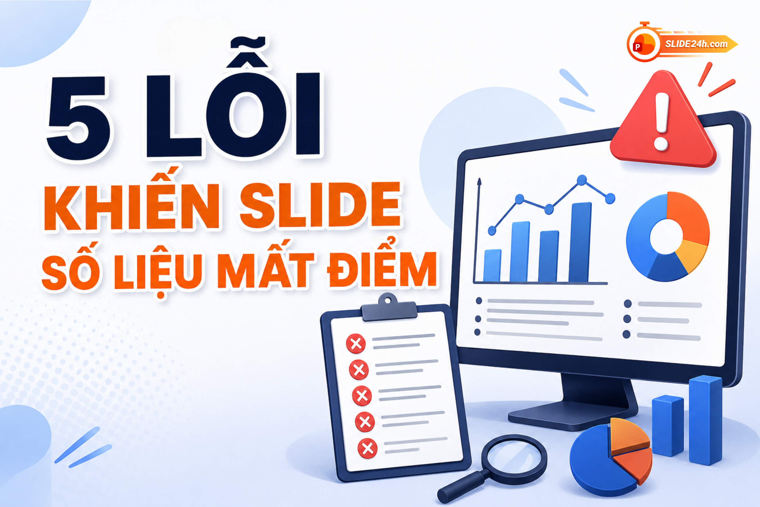 5 lỗi thường gặp khiến slide trình bày số liệu bị mất điểm