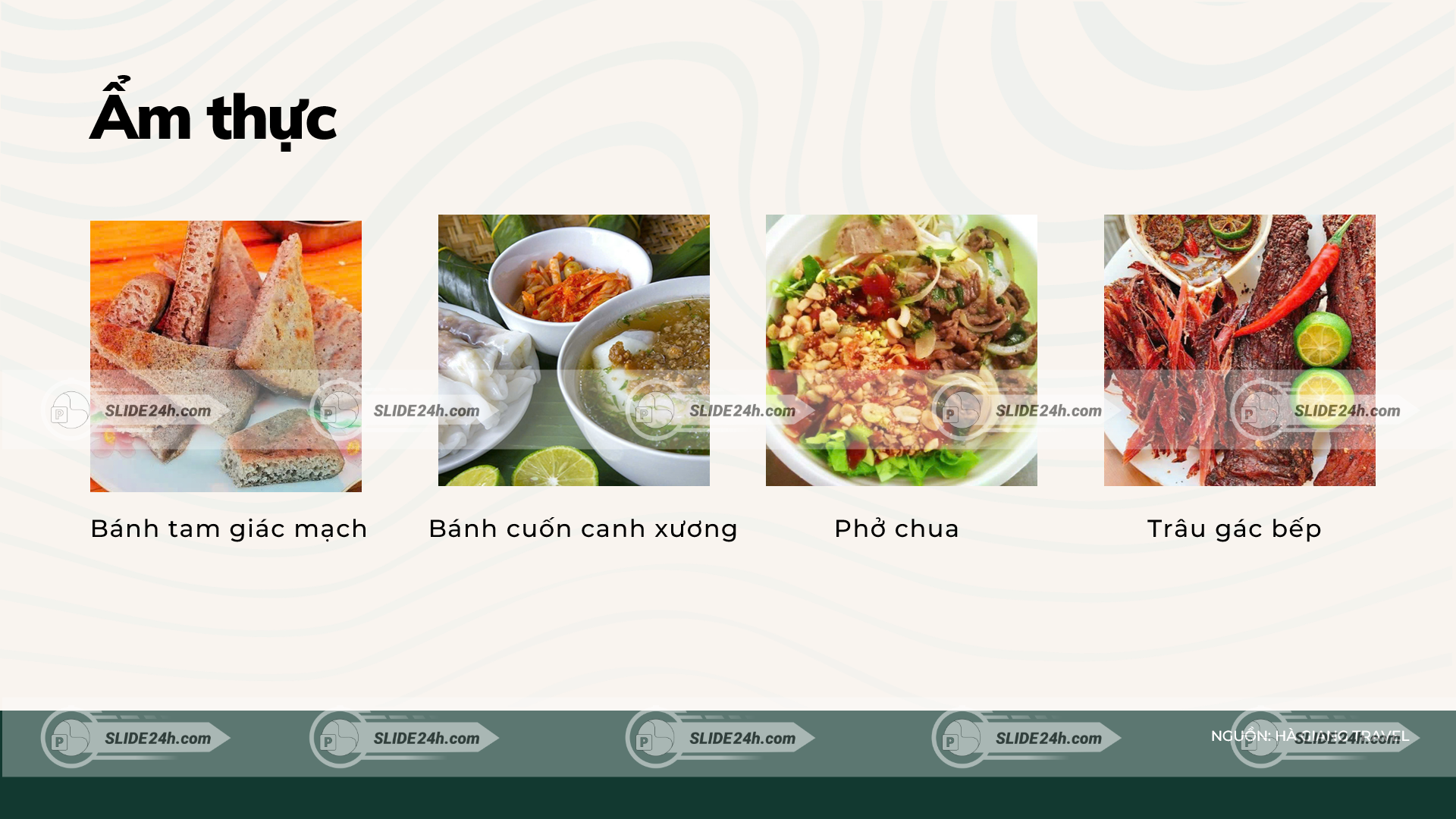 ẩm thực tại sông nho quế