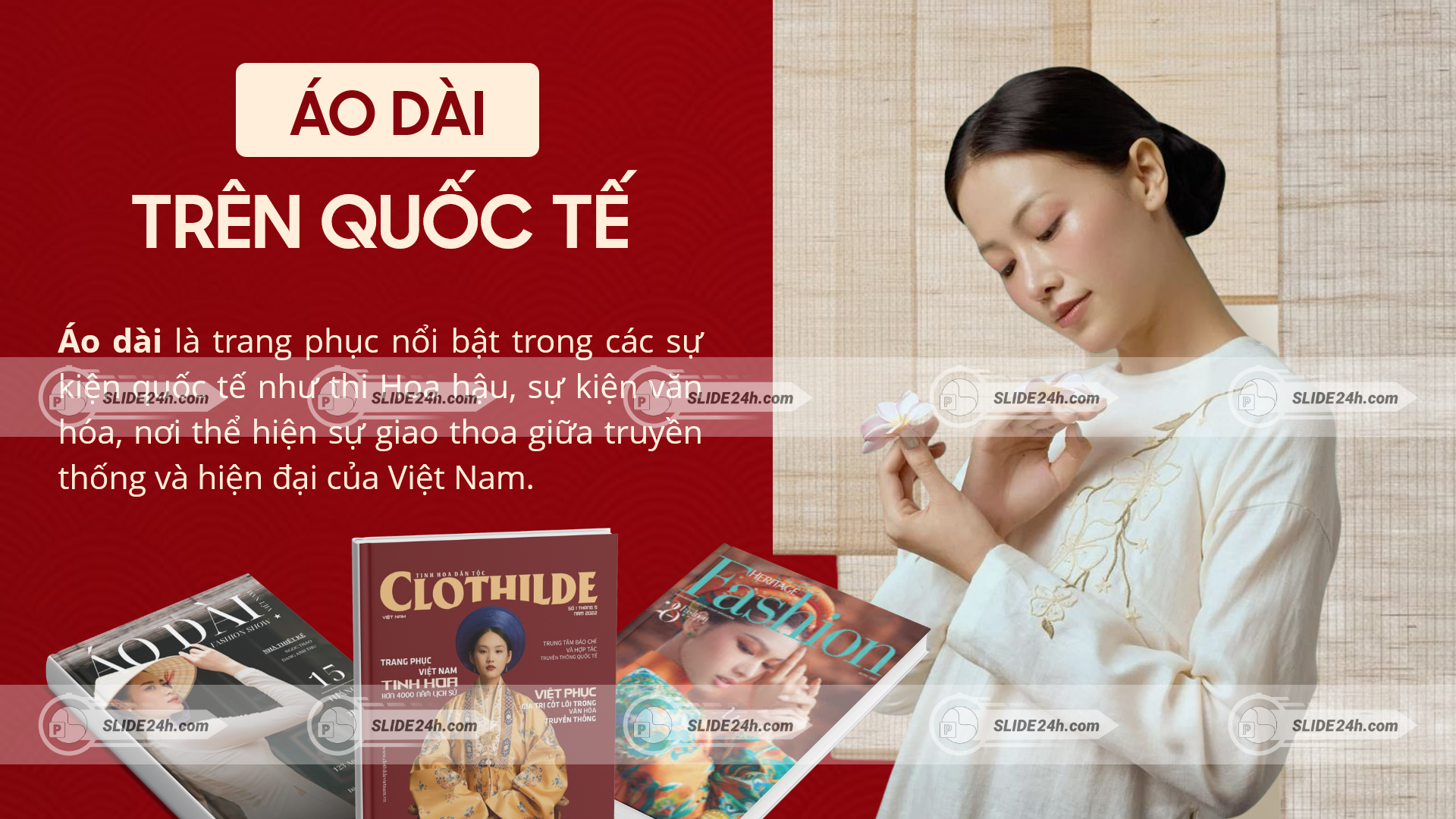 Áo dài trên trường quốc tế quảng bá văn hóa Việt Nam