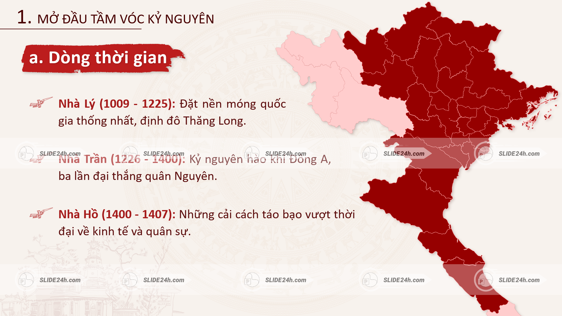 Ba triều đại Lý Trần Hồ đánh dấu bước chuyển mạnh mẽ của Đại Việt trong lịch sử dân tộc.