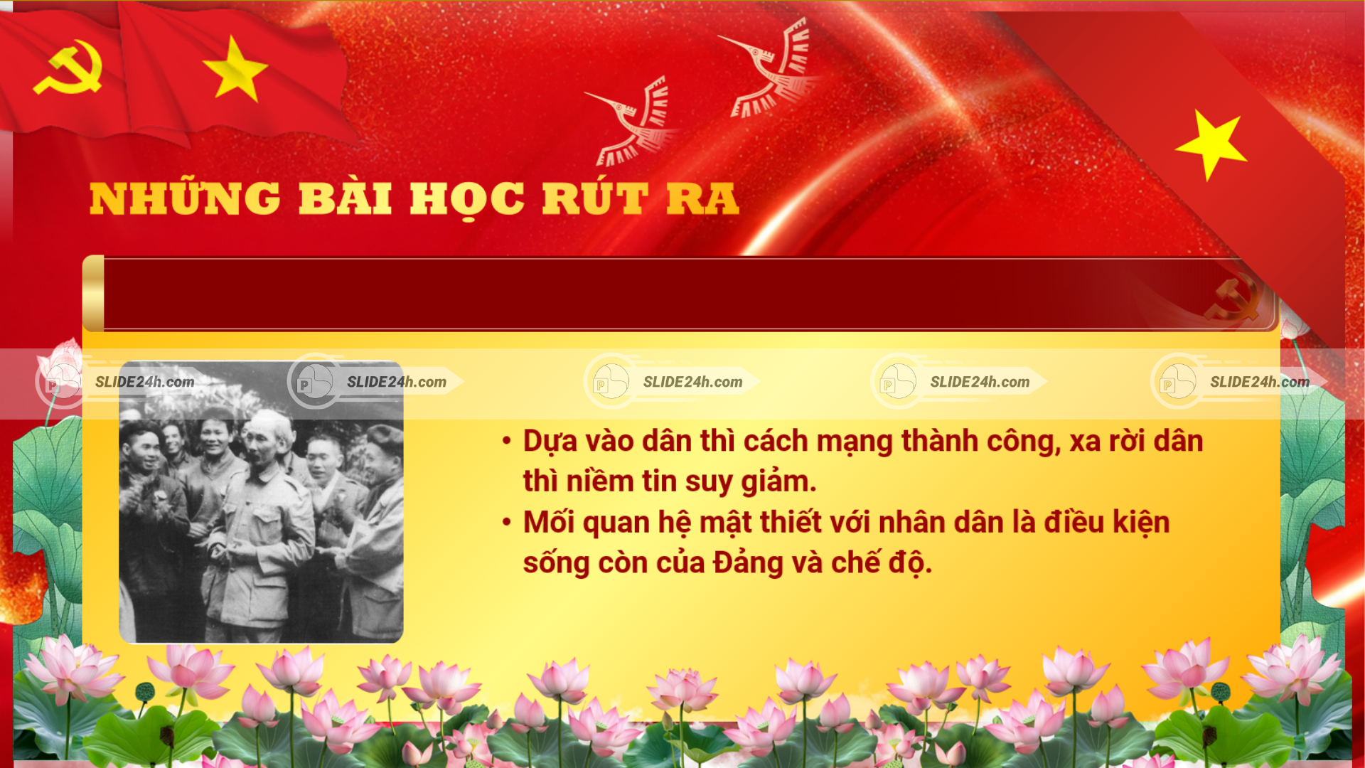 Bài học rút ra từ quan điểm dân là gốc.