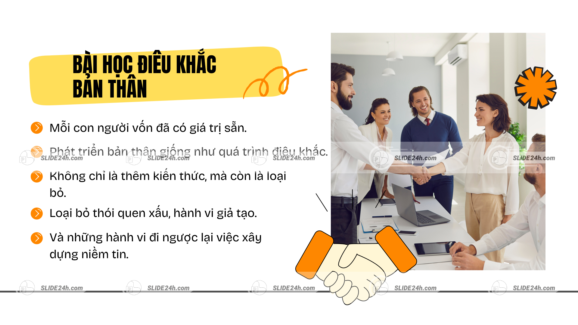 Bài học và thông điệp về việc hoàn thiện bản thân để xây dựng niềm tin.