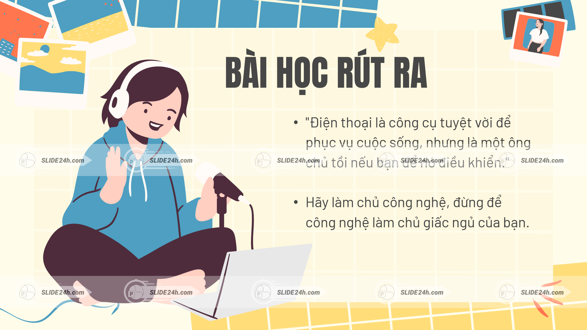Bài học về kiểm soát điện thoại để giữ giấc ngủ tốt và duy trì lối sống cân bằng hơn.