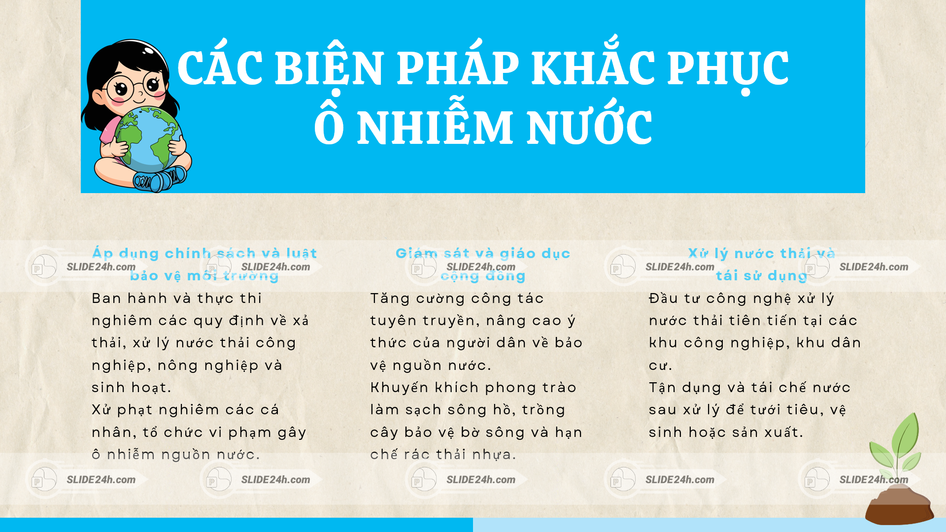 biện pháp khắc phục ô nhiễm môi trường nước