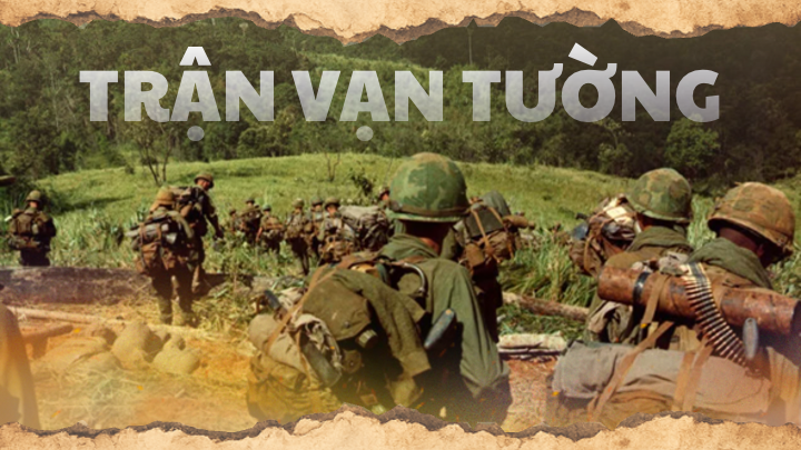 bộ đội hành quân trên slide bìa trận Vạn Tường 1965