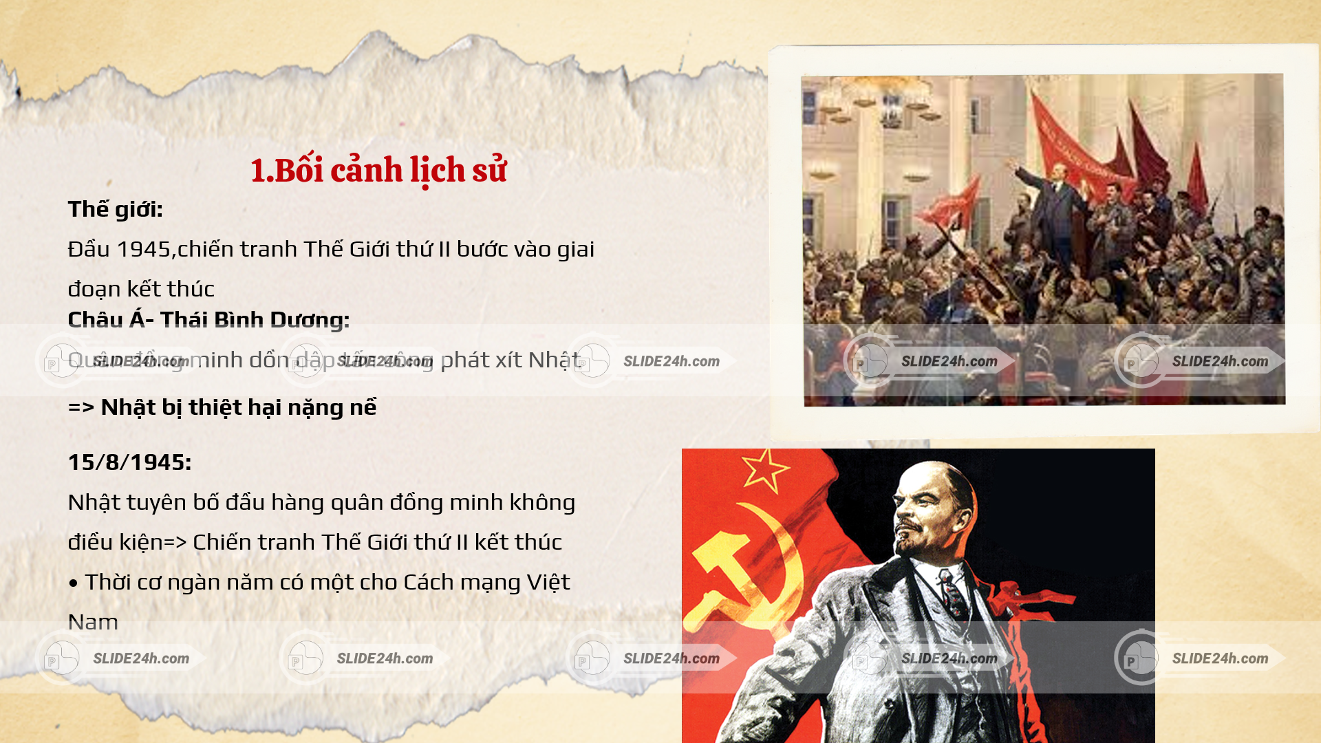 bối cảnh lịch sử cách mạng tháng tám 1945 khi nhật đầu hàng đồng minh tạo thời cơ cho việt nam tổng khởi nghĩa