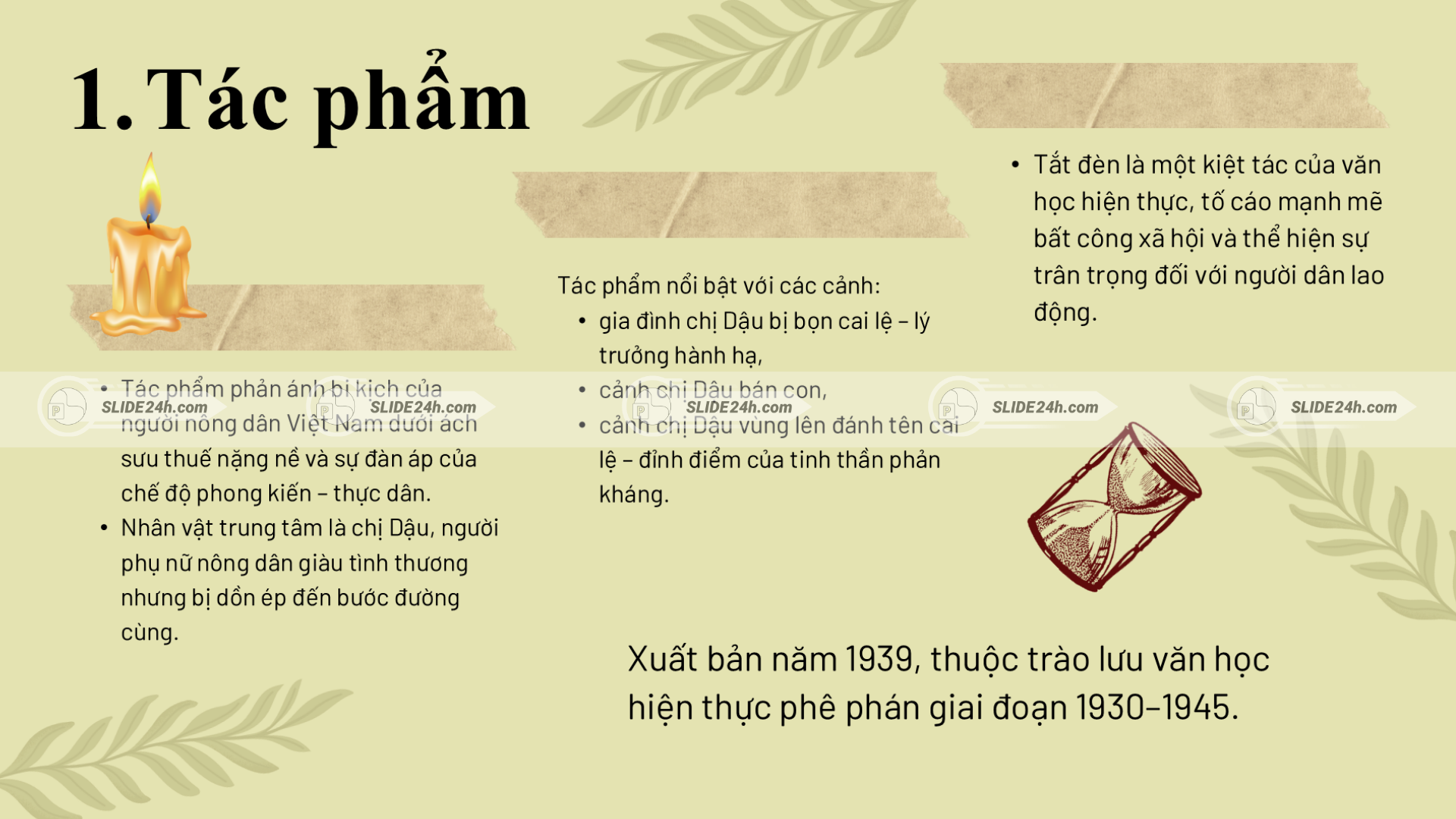 Bối cảnh văn học Tắt đèn.