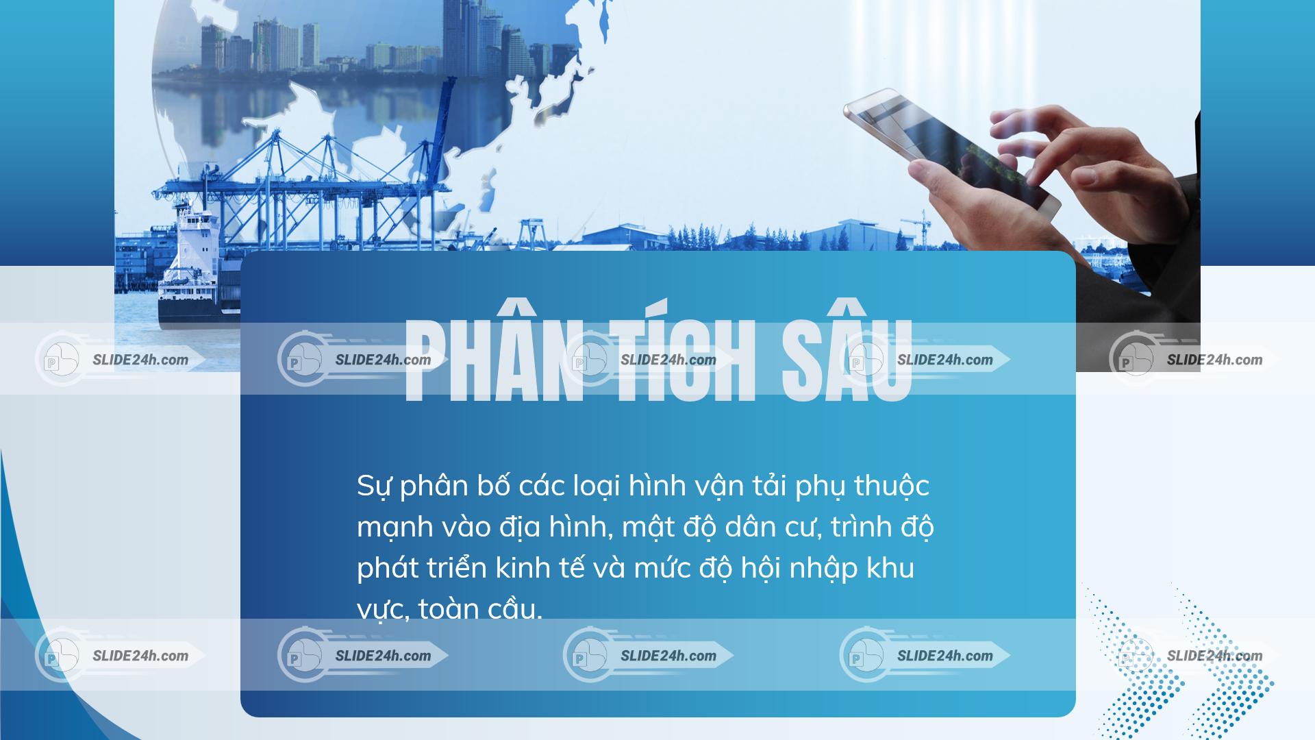 Các loại hình giao thông vận tải và phân bố không gian