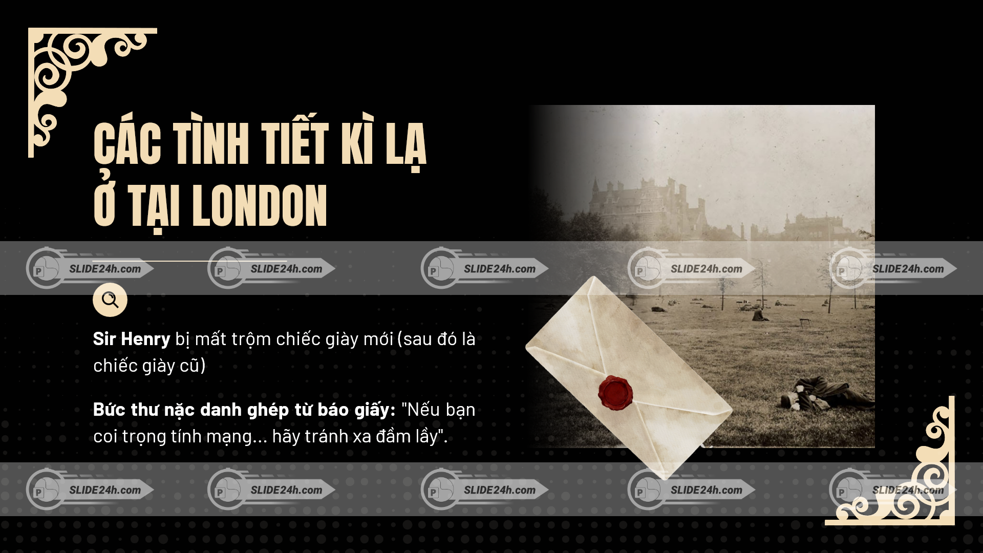các tình tiết kì lạ tại london trong con chó nhà họ baskerville