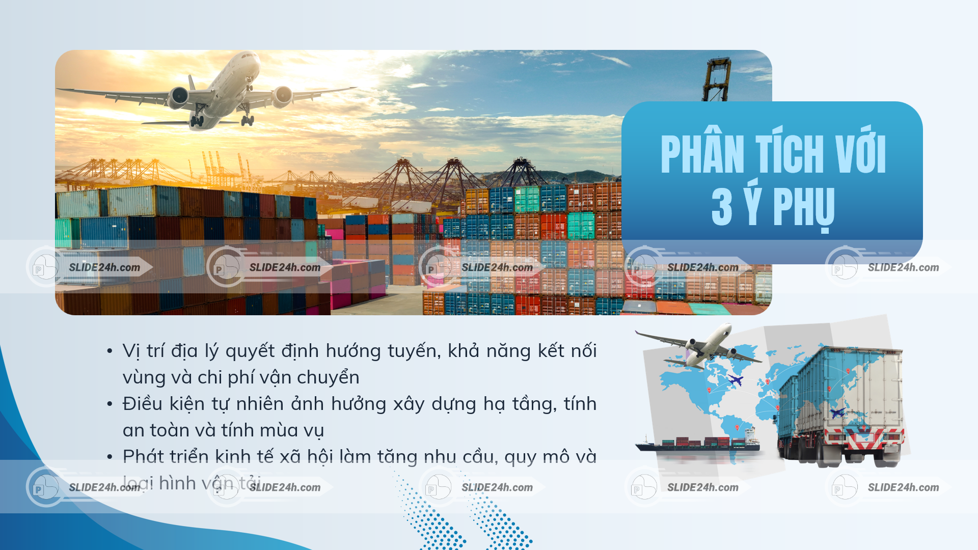 Các yếu tố ảnh hưởng đến giao thông vận tải