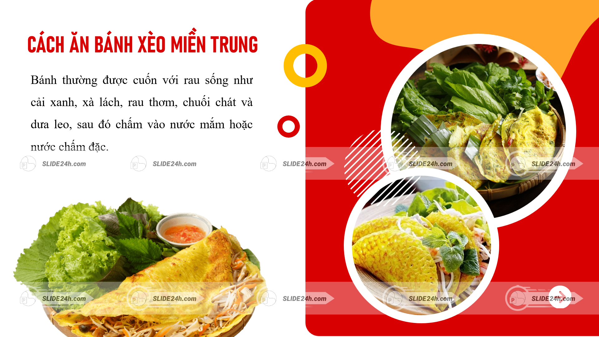 Cách ăn bánh xèo miền Trung