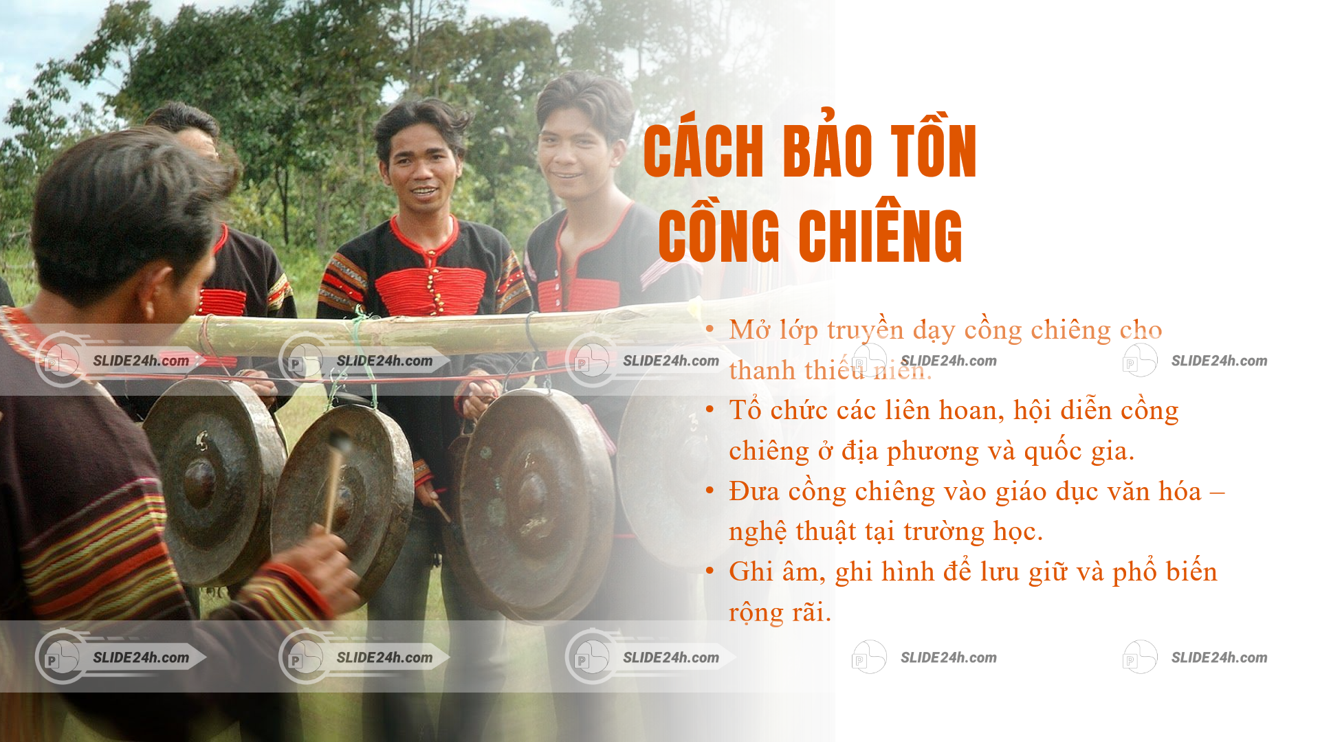 cách bảo tồn cồng chiêng tây nguyên thông qua giáo dục và truyền dạy thế hệ trẻ