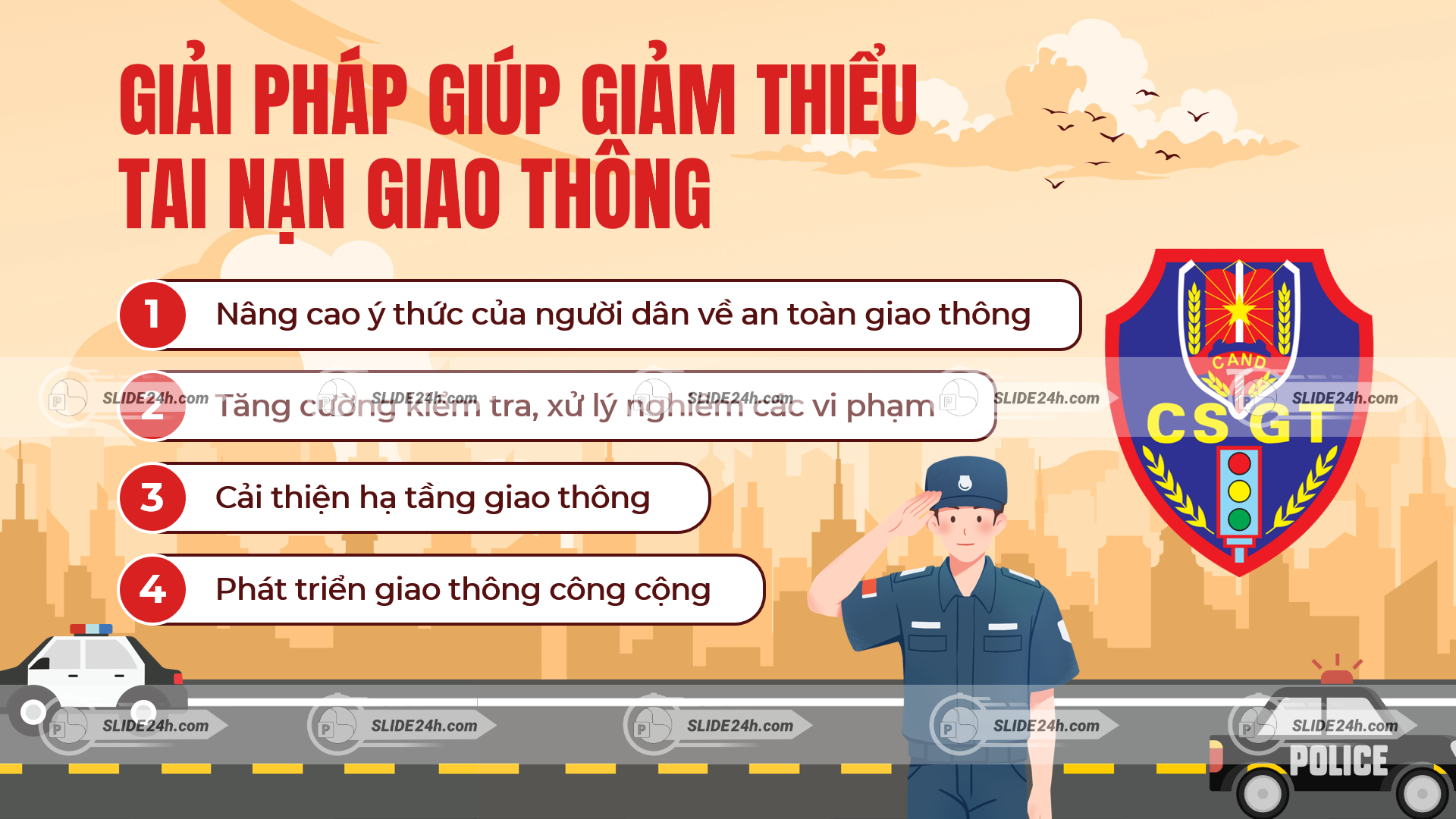 Cách giúp giảm thiểu tai nạn giao thông