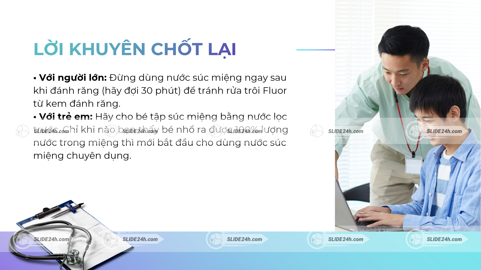 Cách sử dụng nước súc miệng khoa học