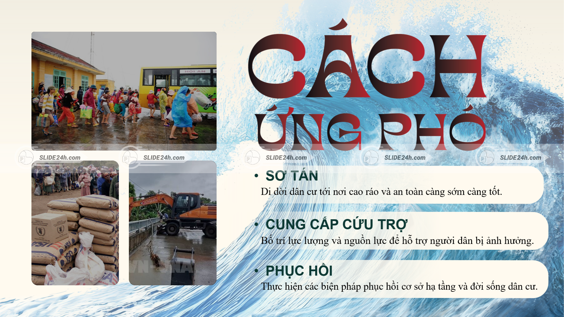 Cách ứng phó khi gặp sóng thần