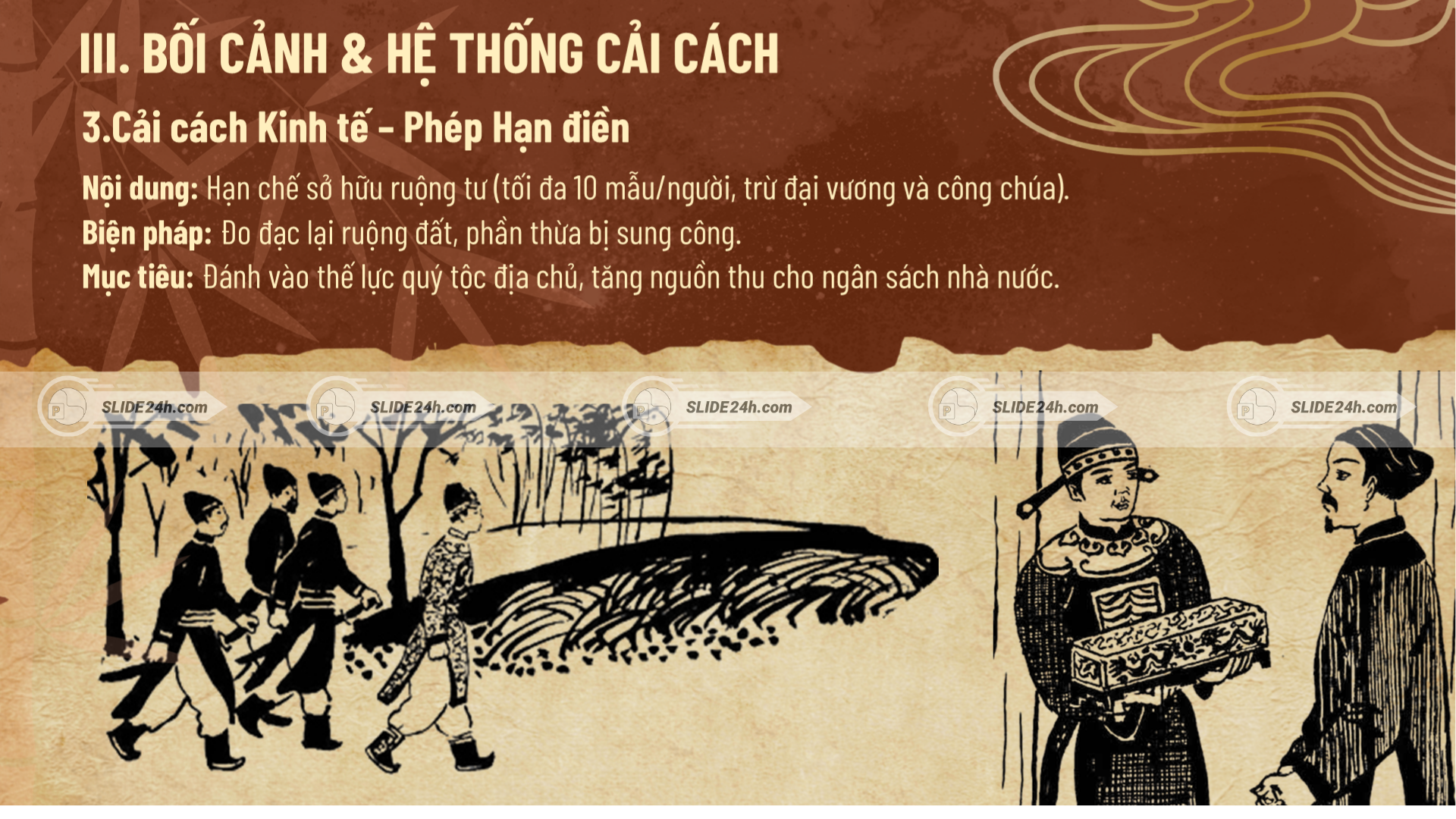 Cải cách kinh tế với phép hạn điền dưới thời Hồ Quý Ly