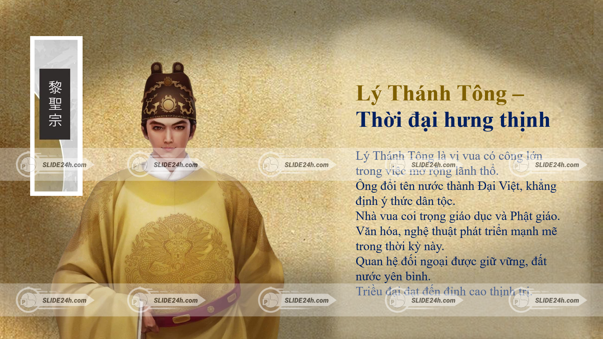 chân dung lý thánh tông thời đại hưng thịnh đại việt