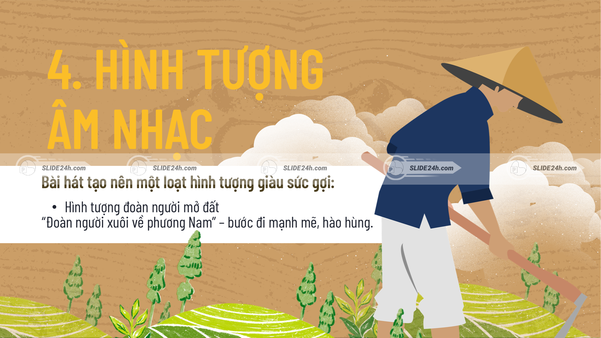 Chất trữ tình giúp bài hát mềm mại hơn khi nói về thiên nhiên và con người.