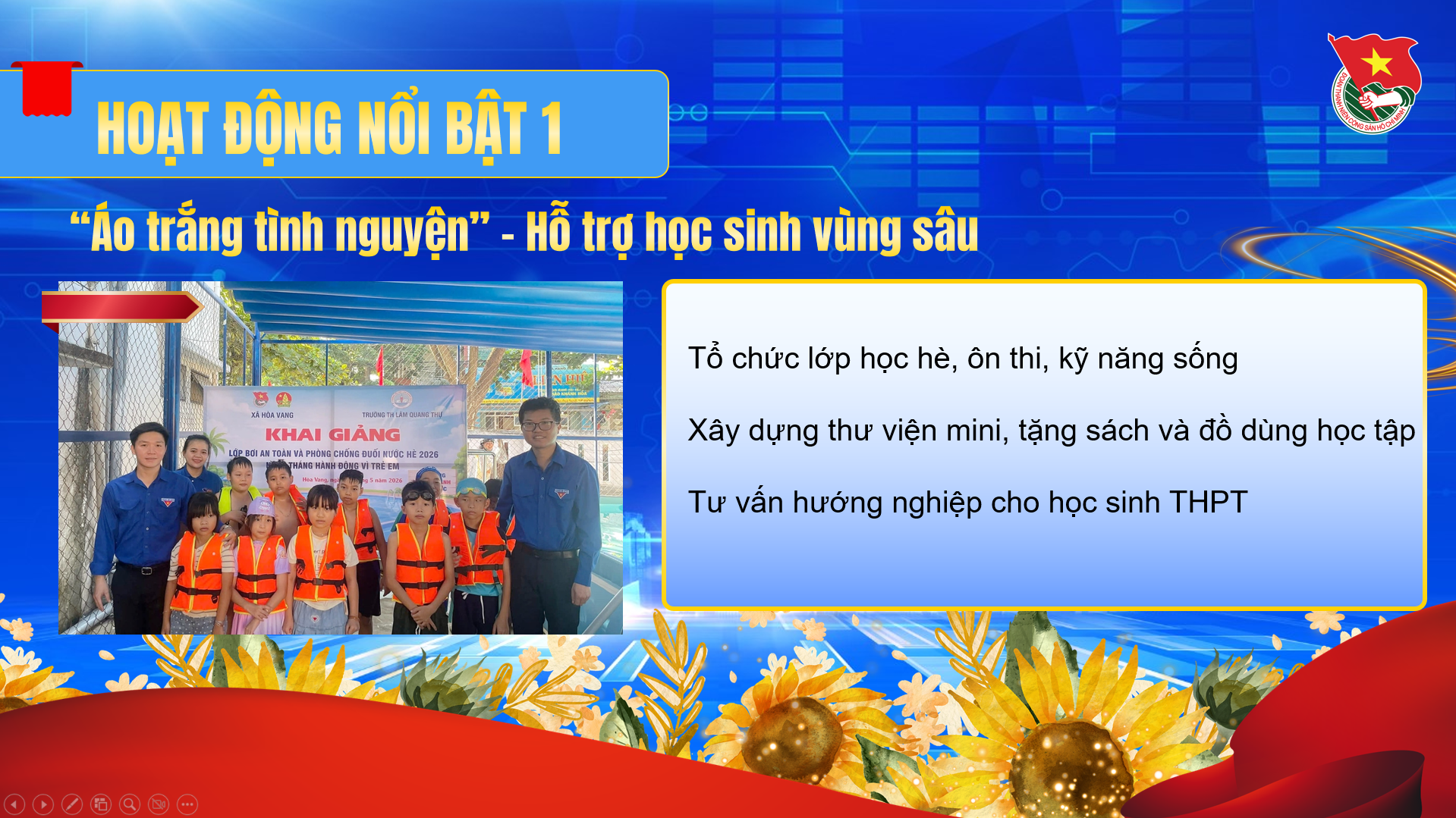 chiến dịch thanh niên tình nguyện hè hỗ trợ lớp bơi cho trẻ vùng sâu