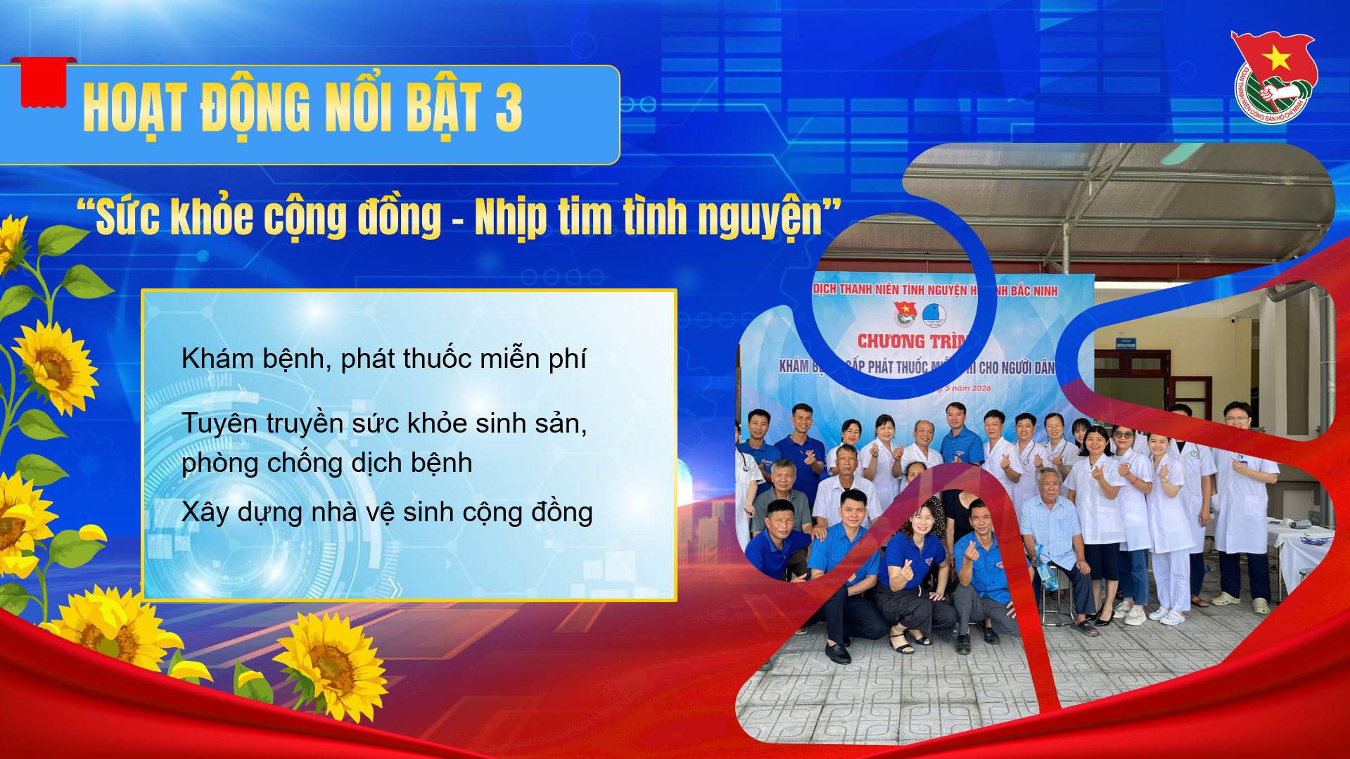 chiến dịch thanh niên tình nguyện hè khám bệnh phát thuốc miễn phí