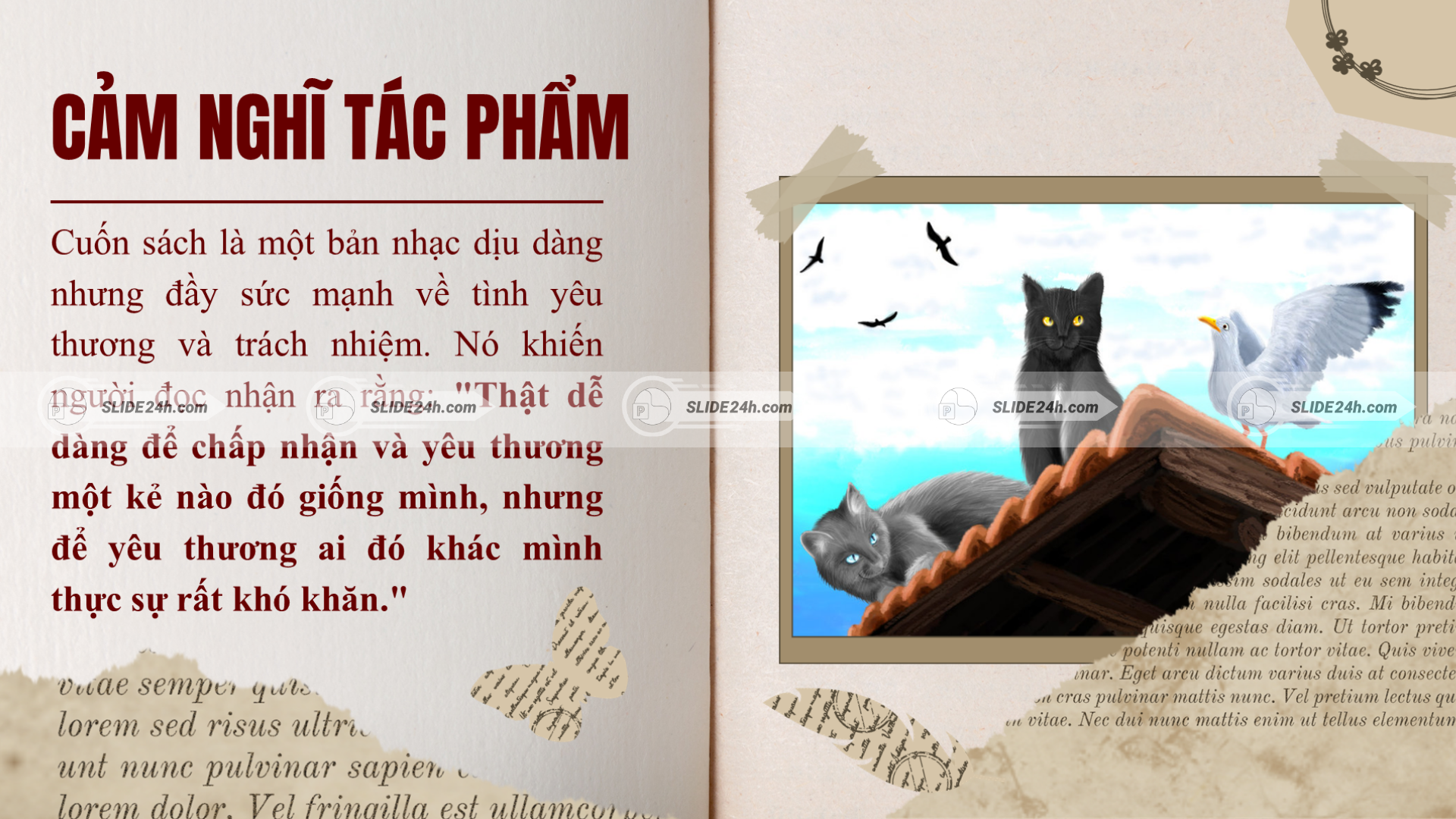 Chuyện con mèo dạy hải âu bay, làm nổi bật bài học về yêu thương, tôn trọng sự khác biệt.
