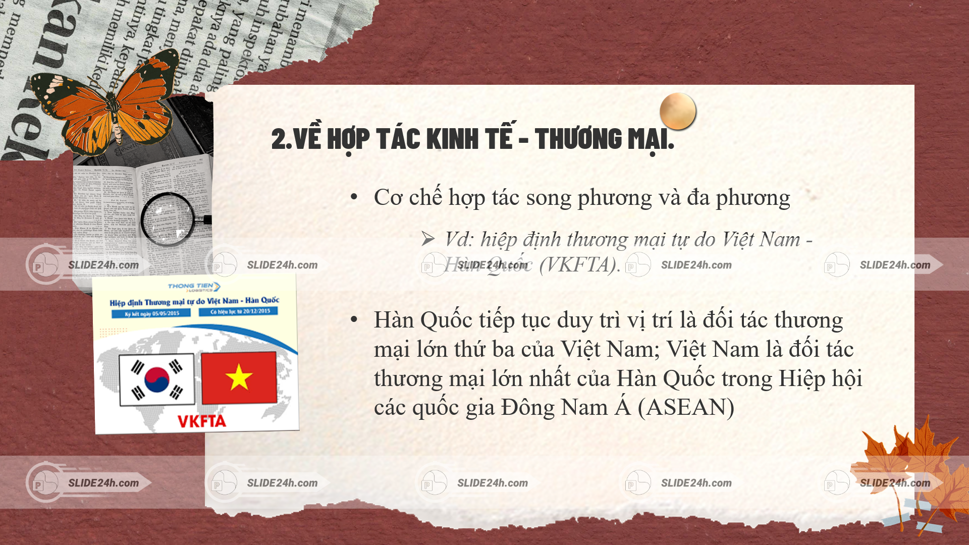 Cơ chế hợp tác kinh tế - thương mại 