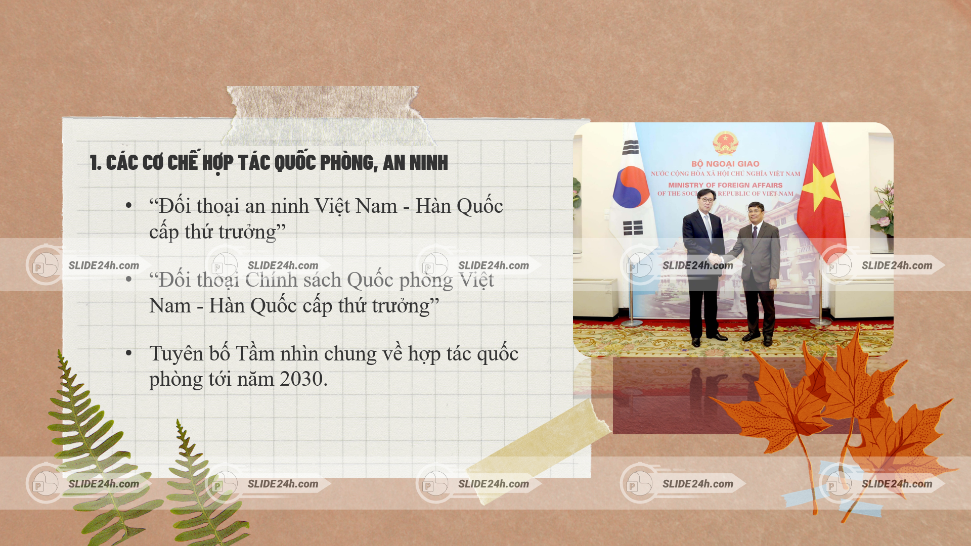 Cơ chế hợp tác về quốc phòng, an ninh 