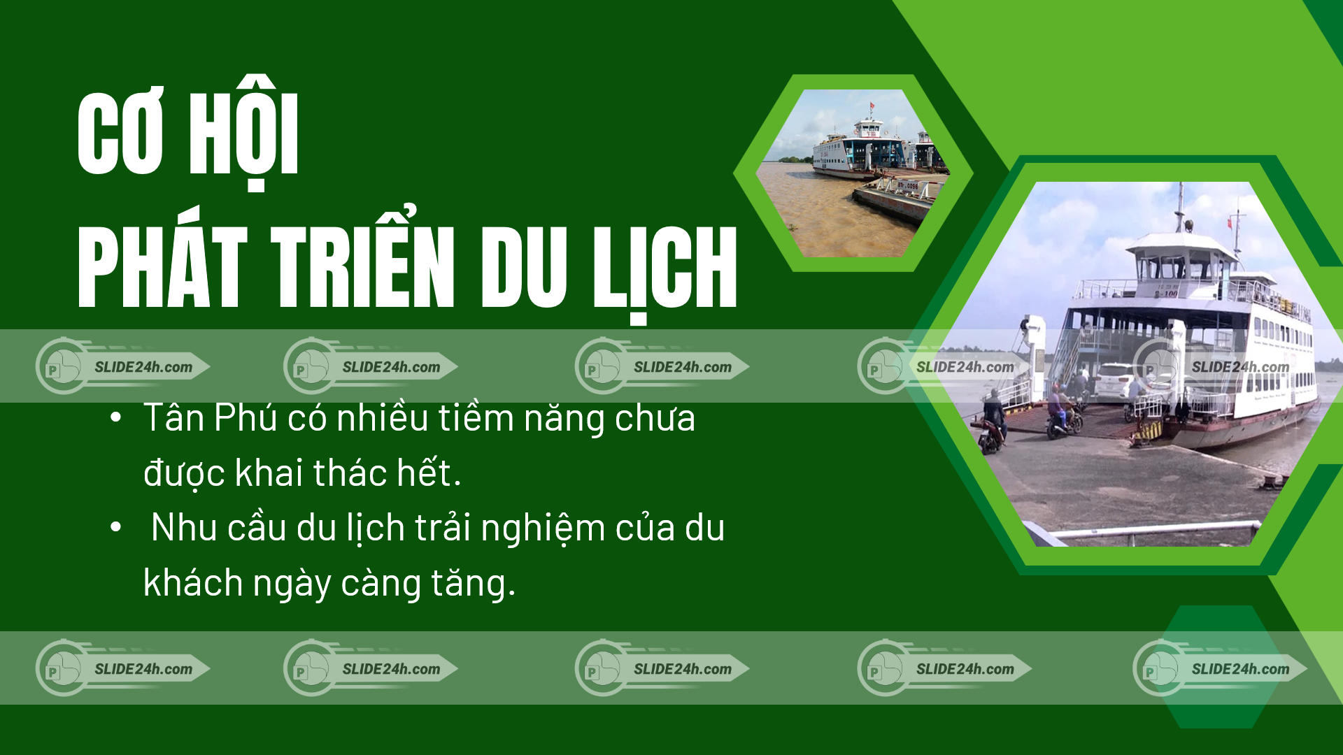 cơ hội phát triển du lịch xã tân phú bến tre giao thông đường thủy