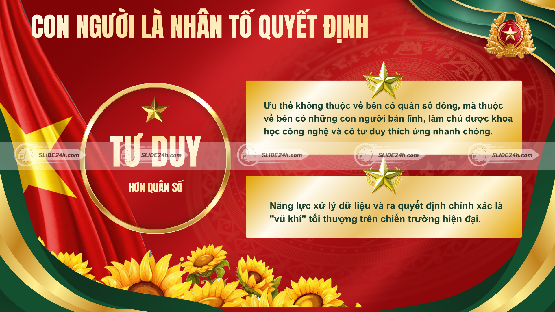 Con người là nhân tố quyết định trong quân đội hiện đại Việt Nam