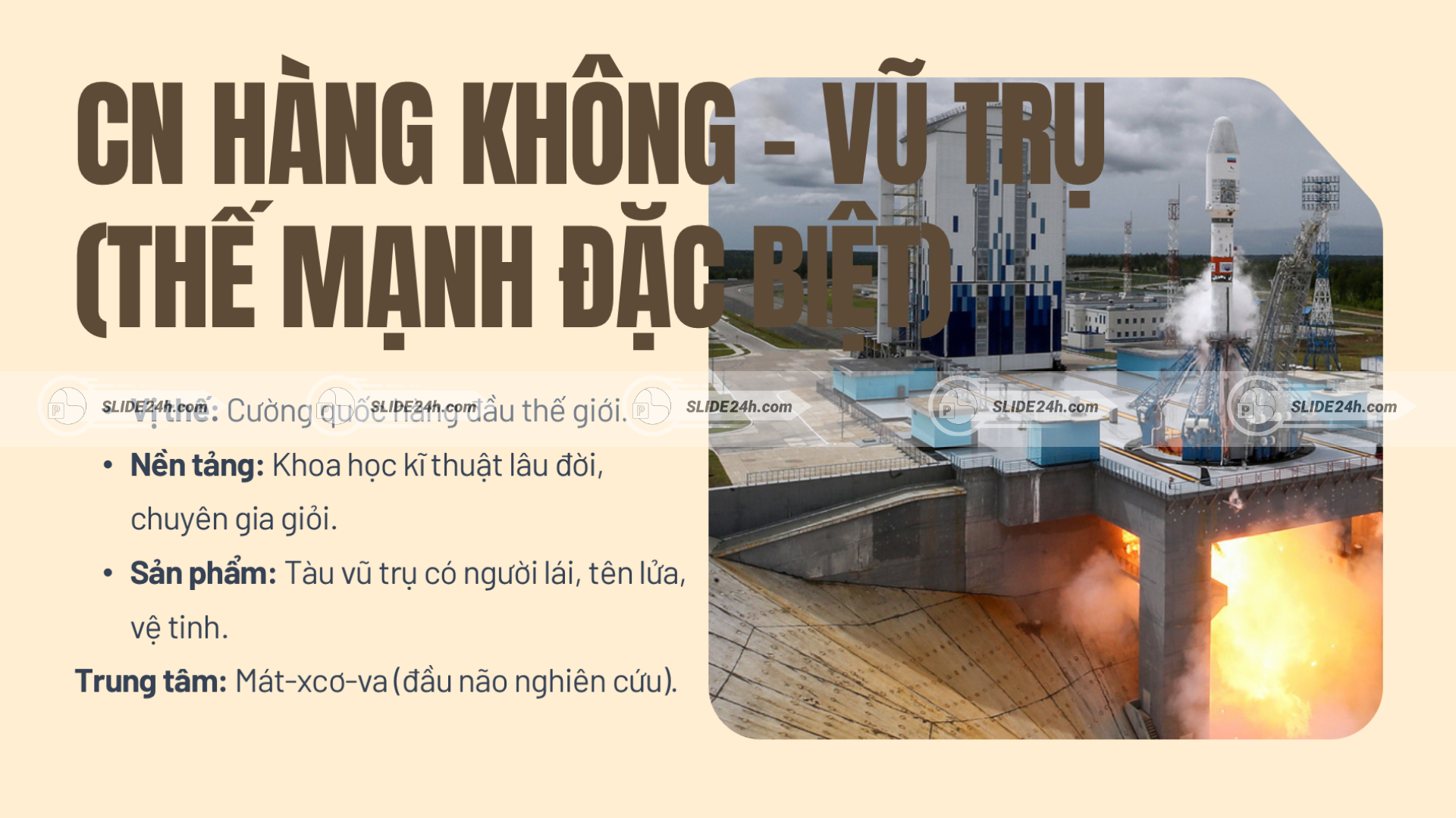 Công nghiệp hàng không vũ trụ Nga.
